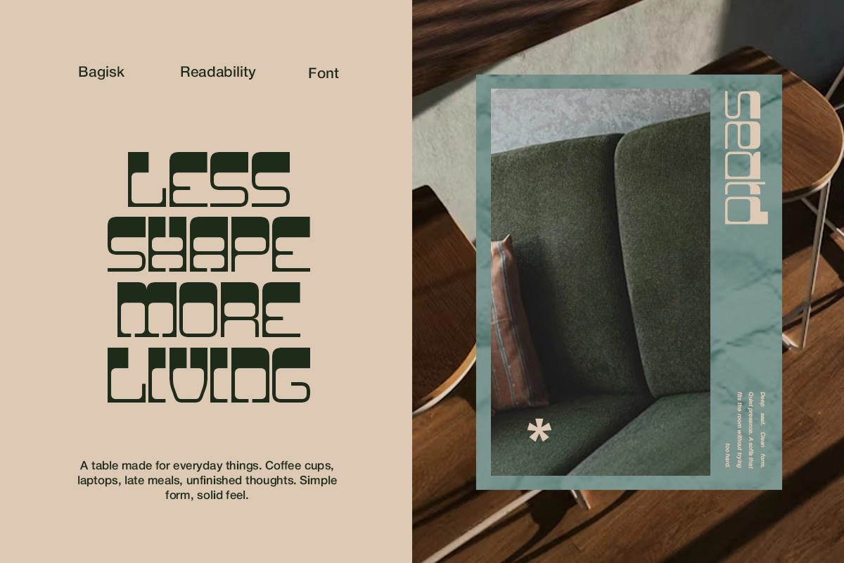 Bagisk - Geometric Display Font
