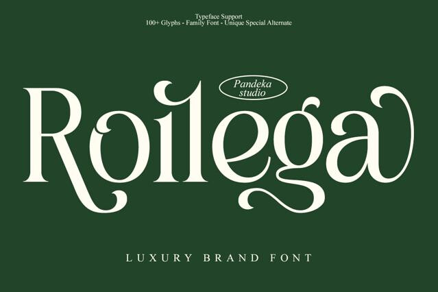 Roilega - Elegant Luxury Serif Family Font