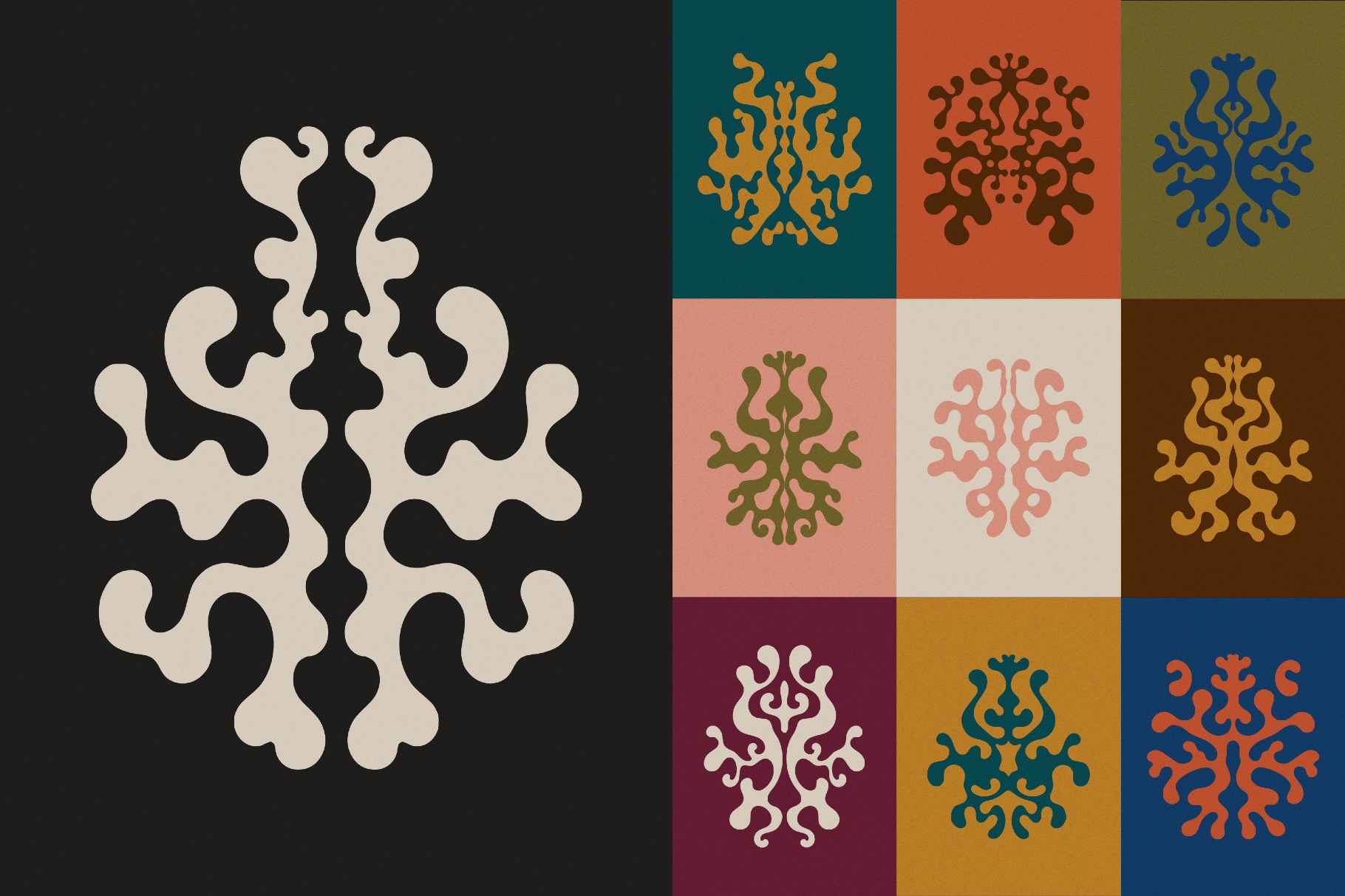 Rorschach Morphism Fluid Shapes