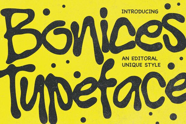 Bonices - Hand Drawn Display Font