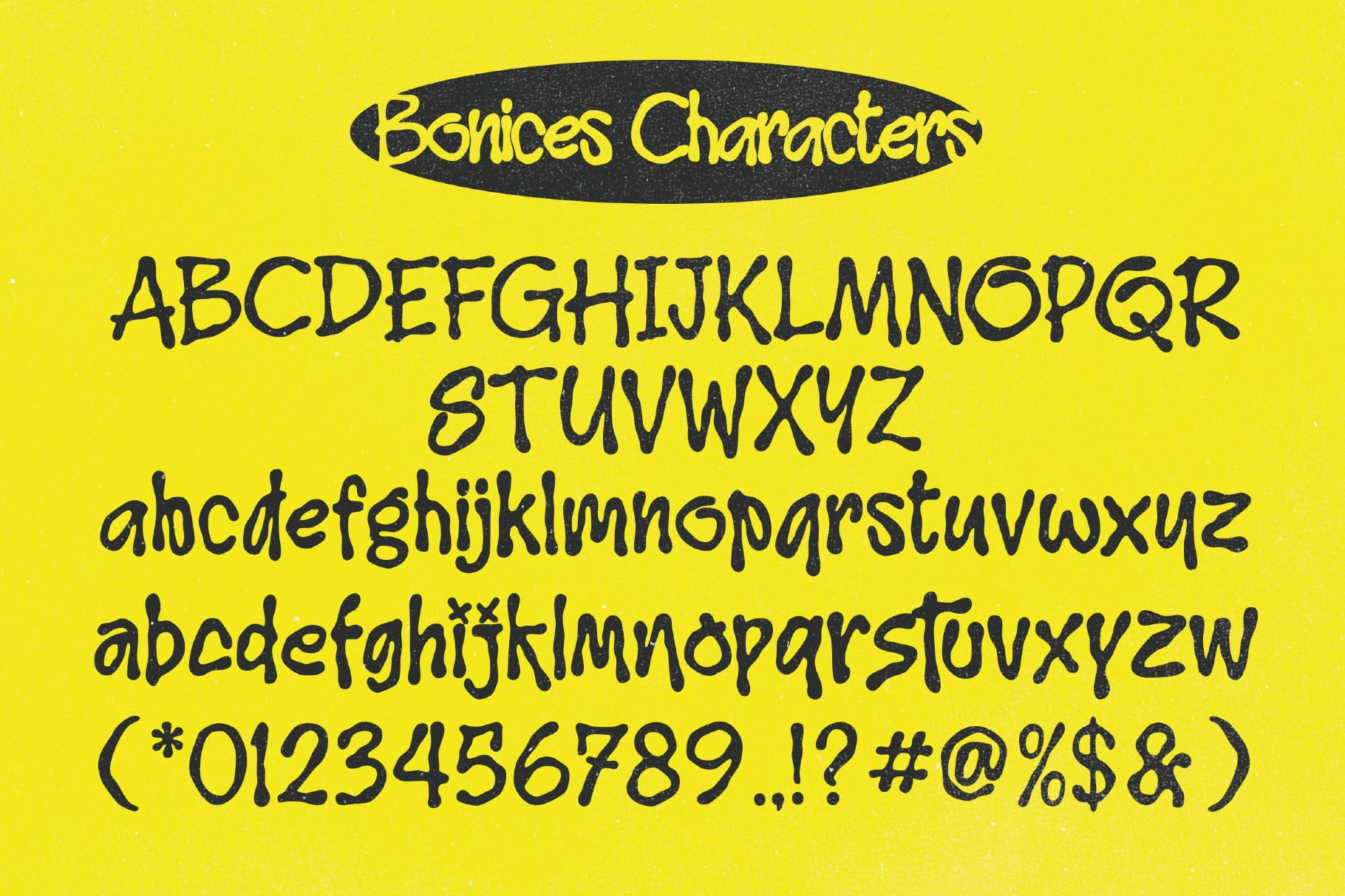 Bonices - Hand Drawn Display Font