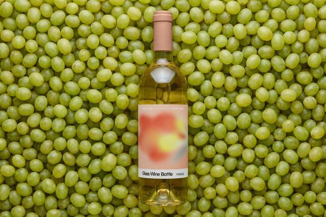 White Wine Bottle Mockup