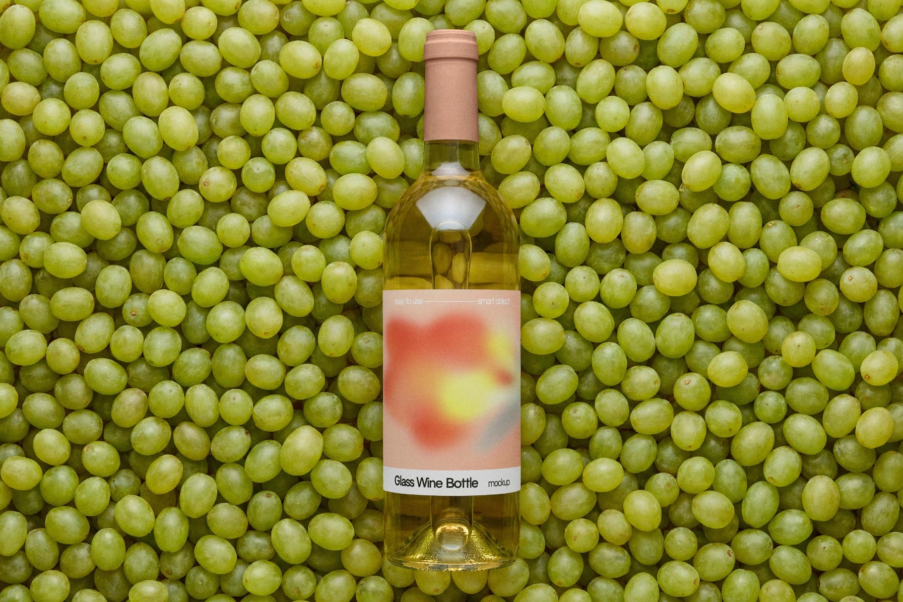 White Wine Bottle Mockup