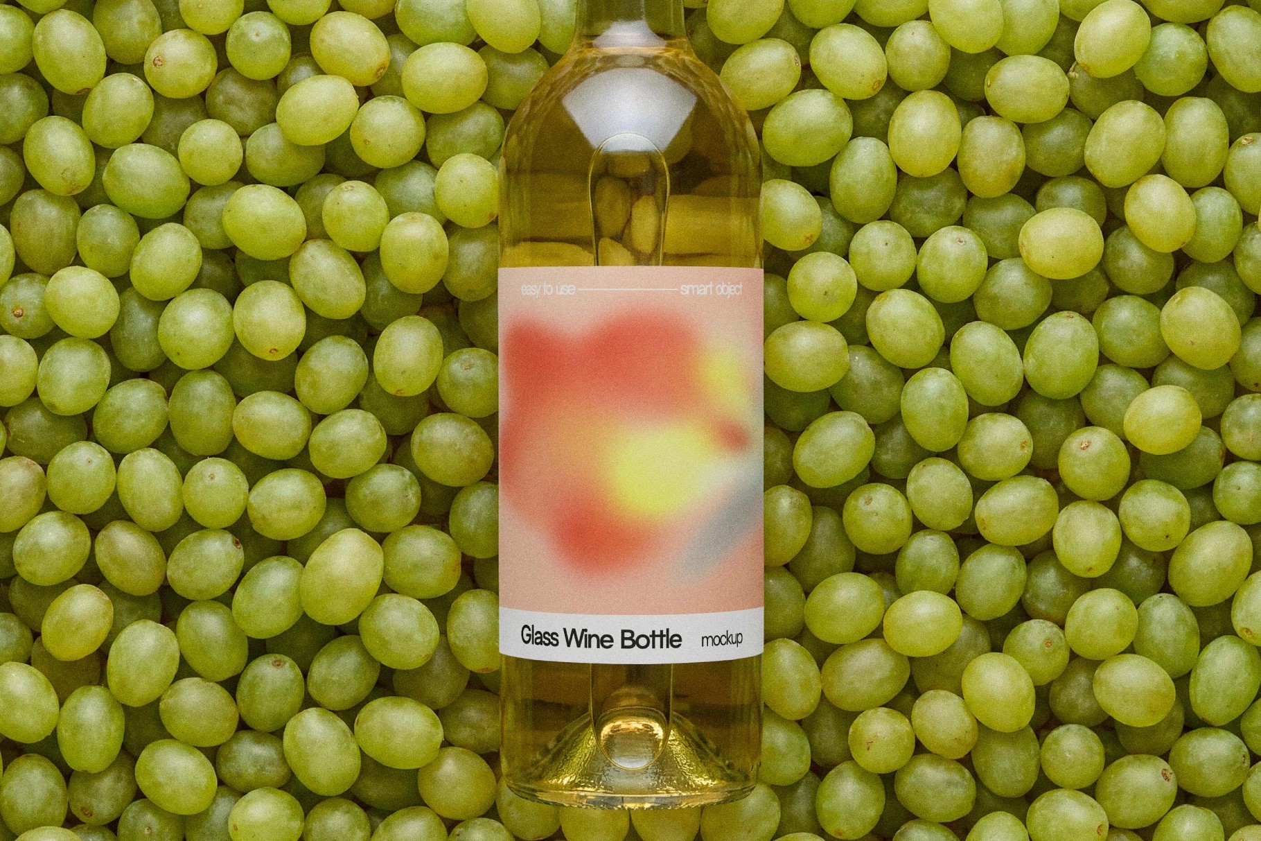 White Wine Bottle Mockup