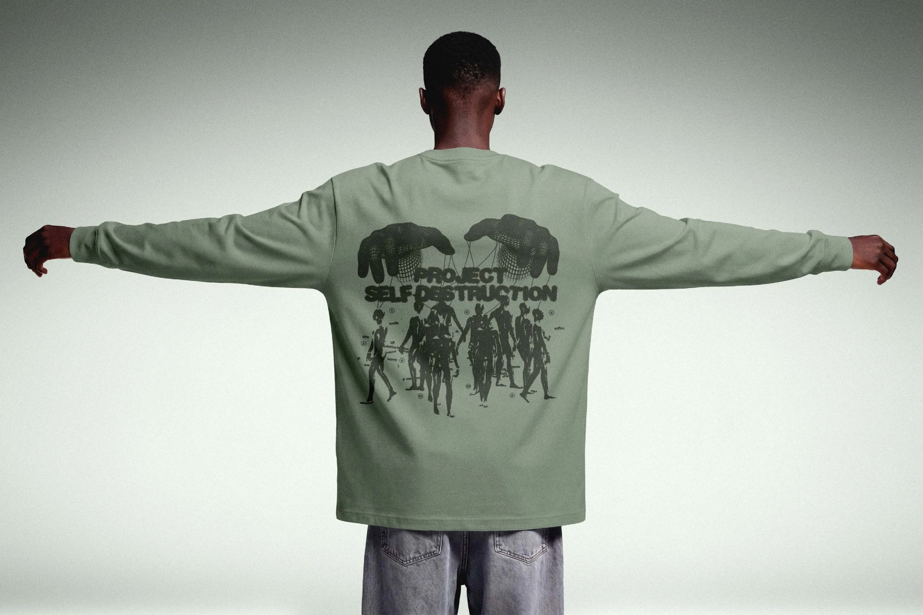 Back Print Longsleeve Mockup