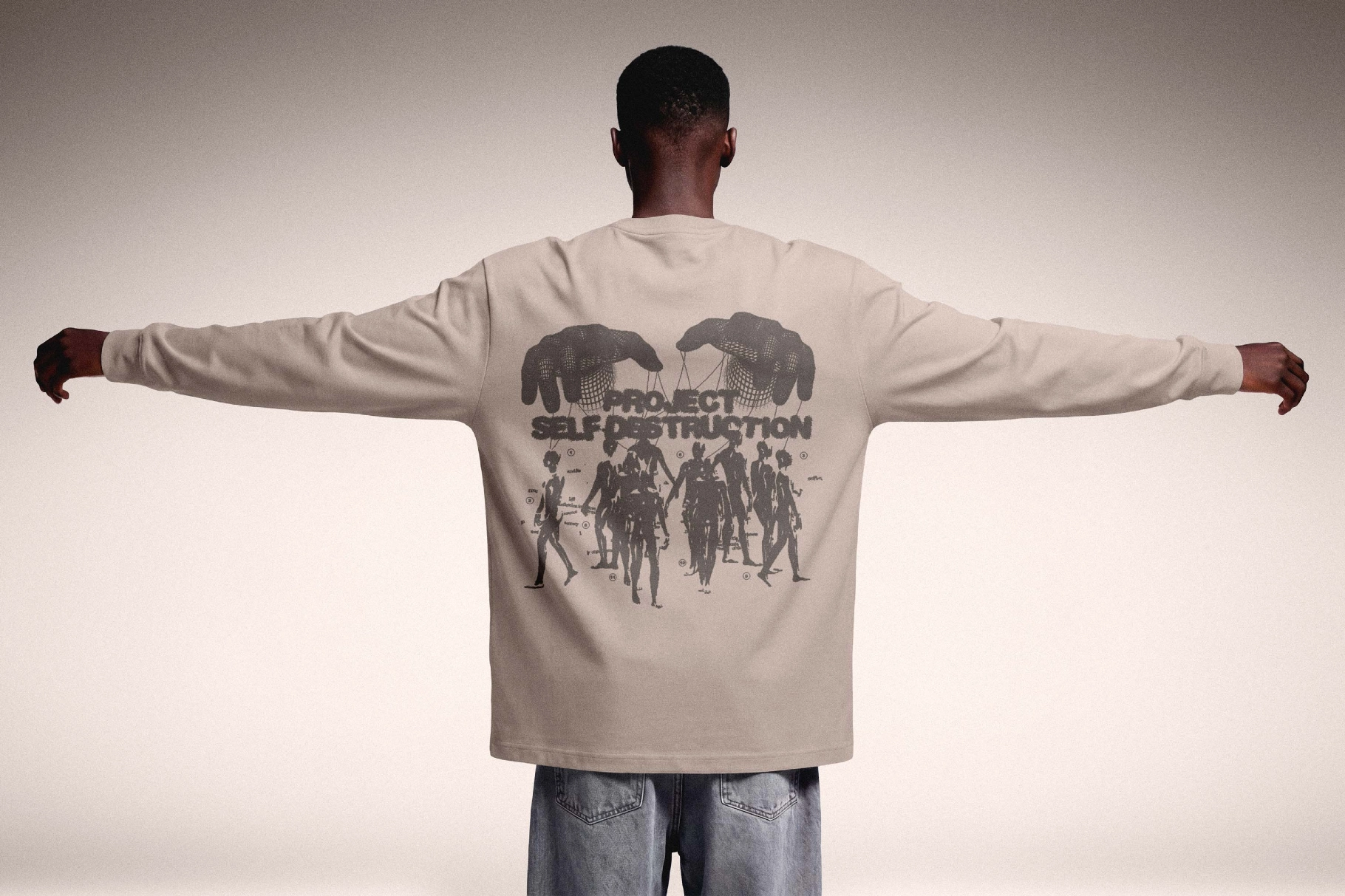 Back Print Longsleeve Mockup