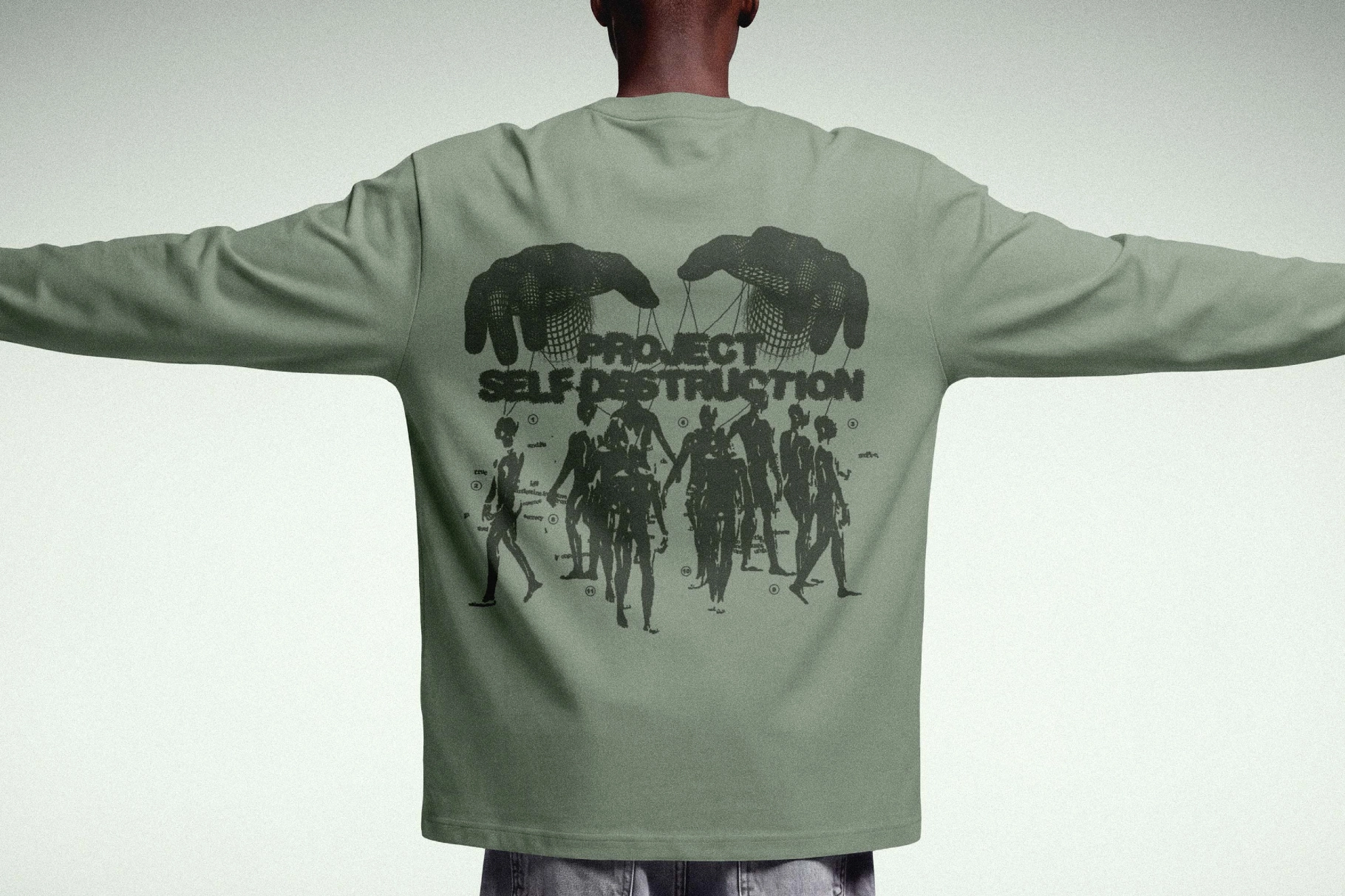 Back Print Longsleeve Mockup