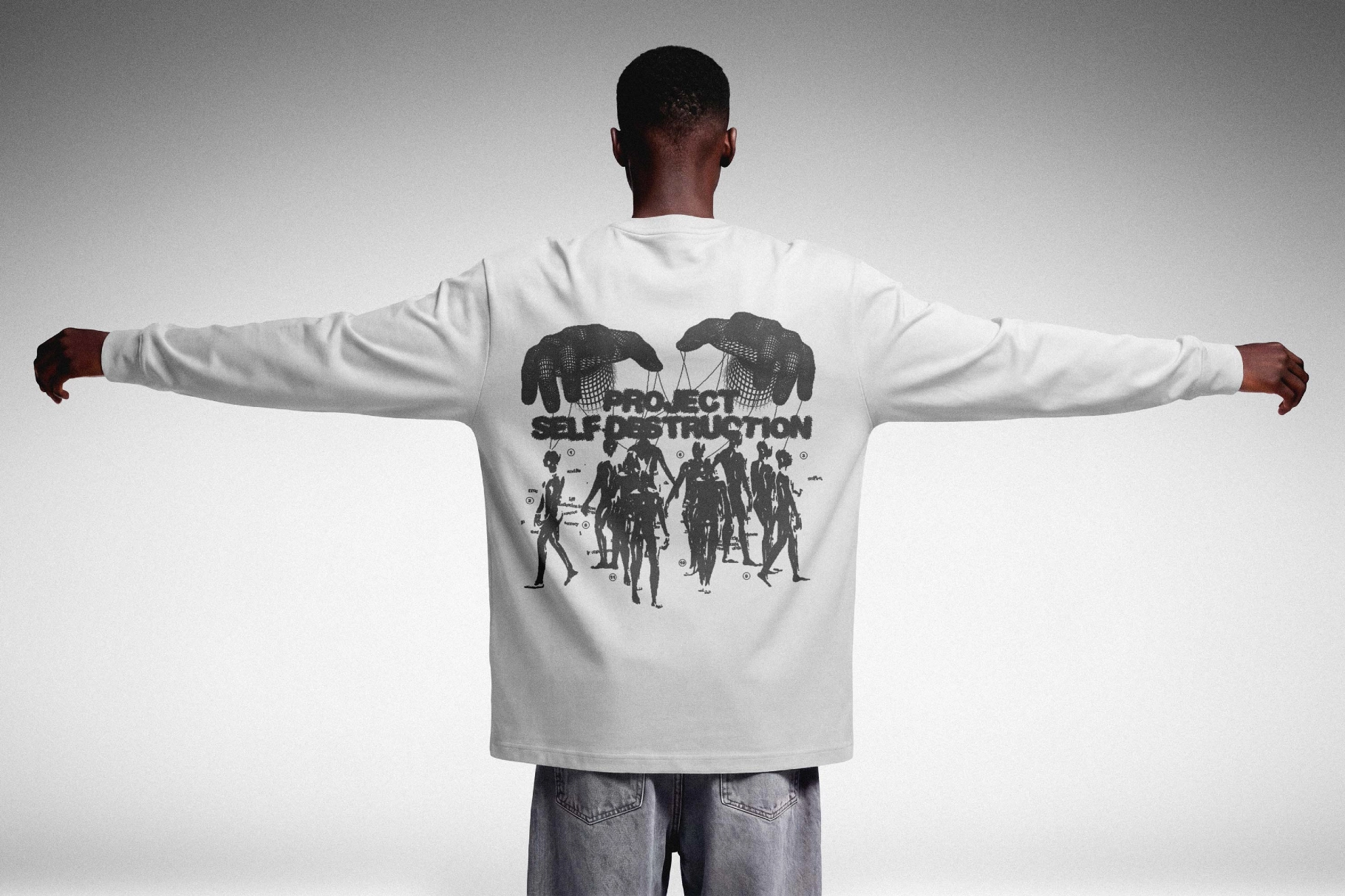 Back Print Longsleeve Mockup