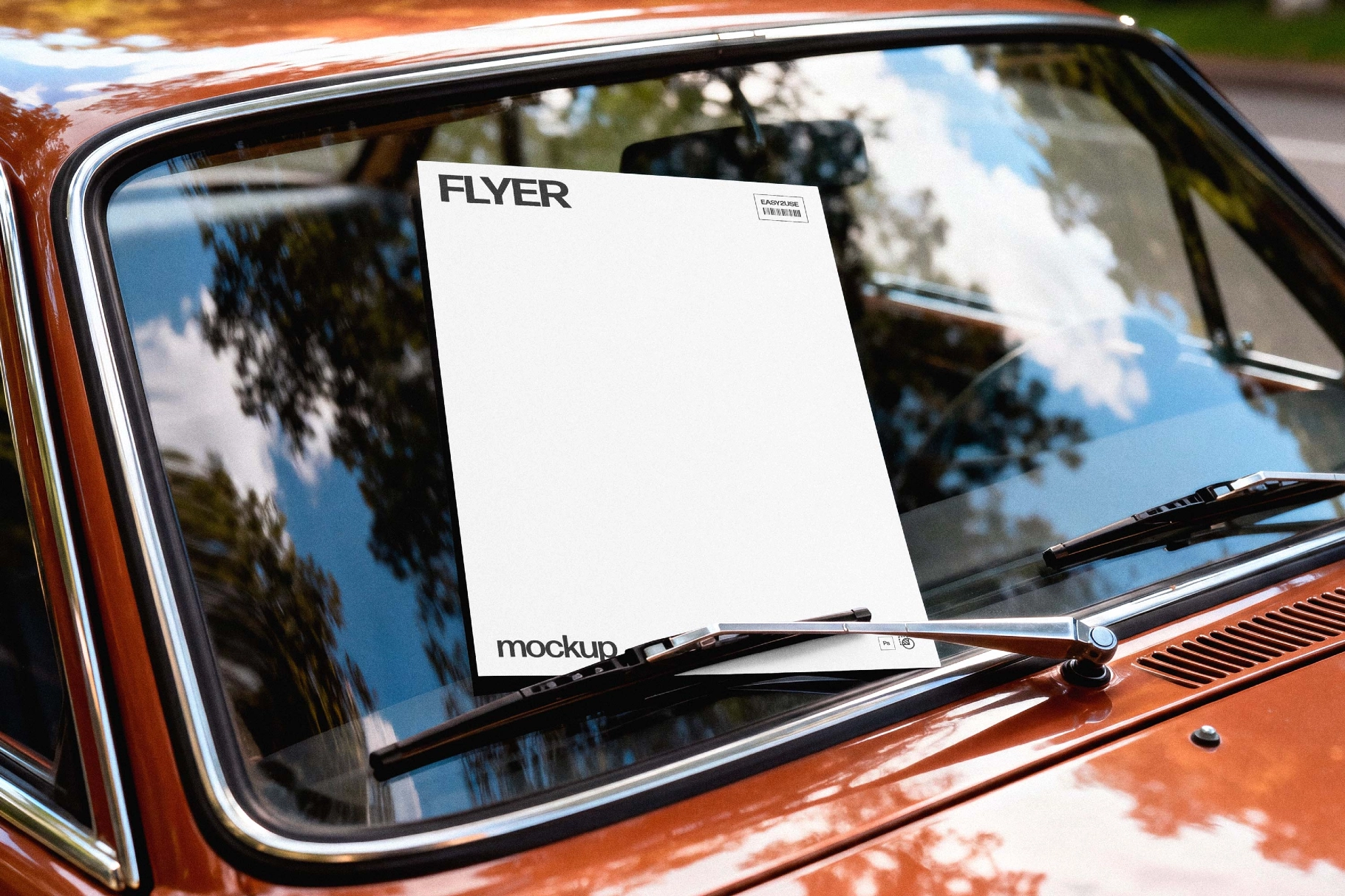 Windshield Flyer Mockup