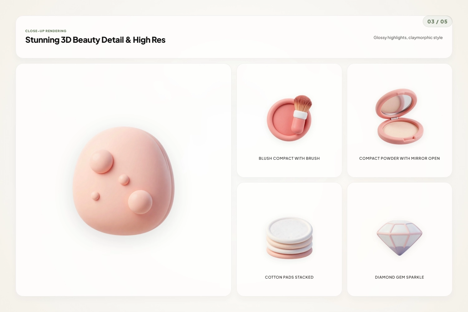 3D Beauty Icons Pack