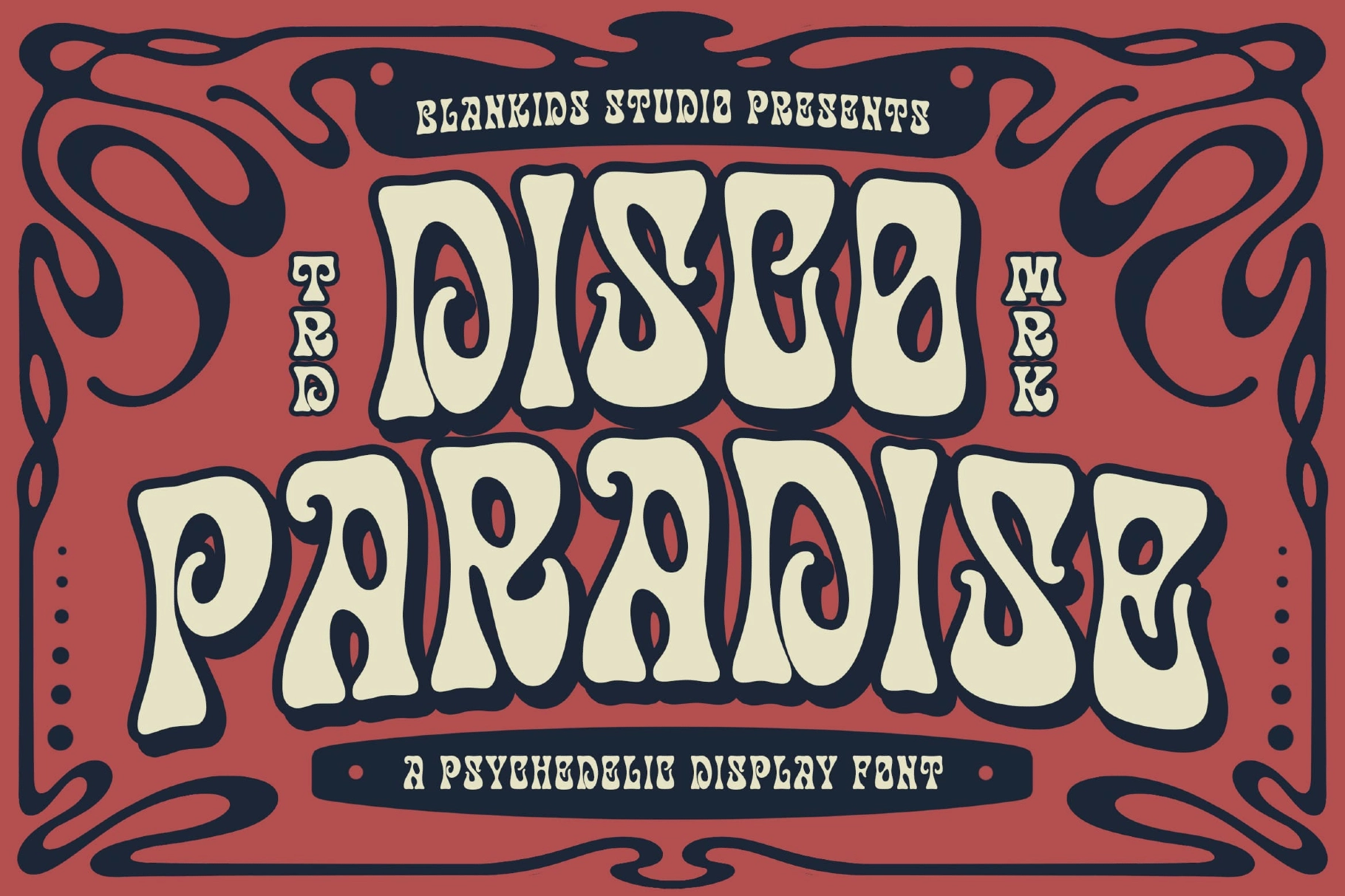 Disco Paradise – Groovy Psychedelic Display Font