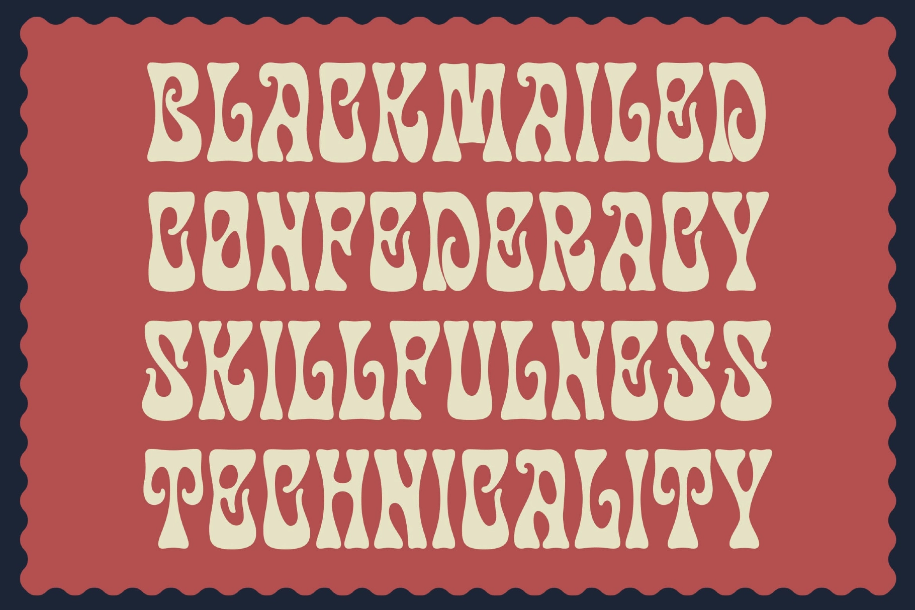 Disco Paradise – Groovy Psychedelic Display Font