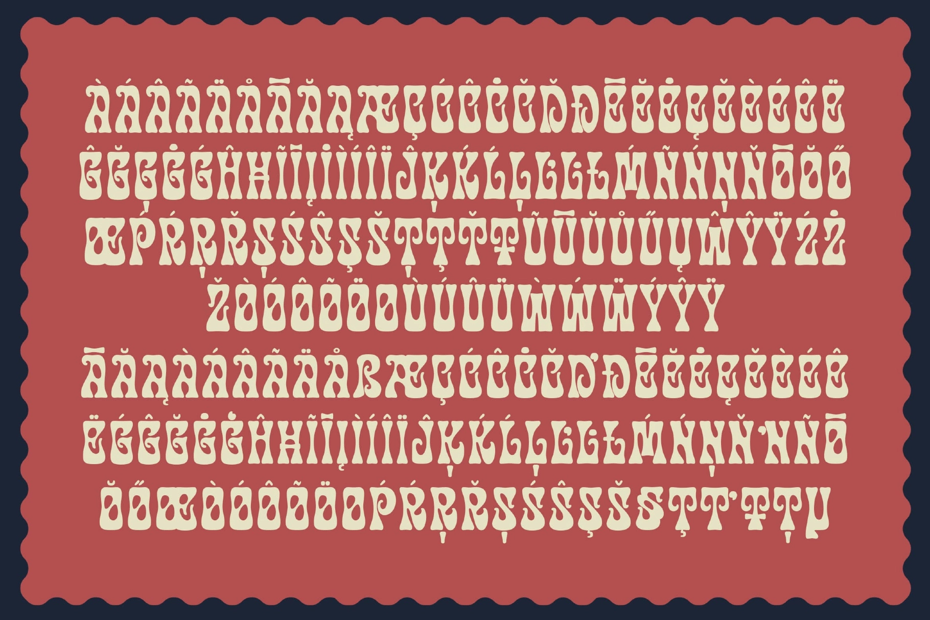 Disco Paradise – Groovy Psychedelic Display Font