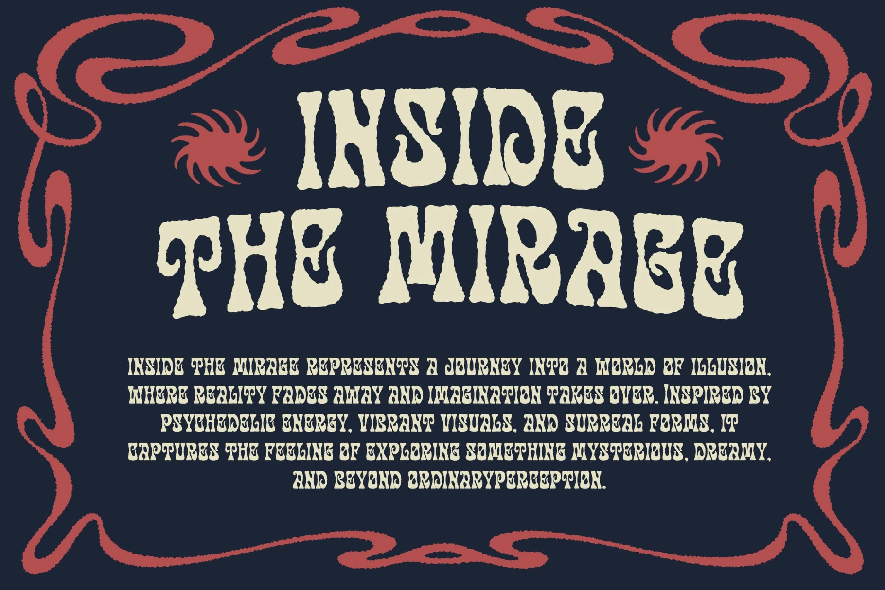 Disco Paradise – Groovy Psychedelic Display Font