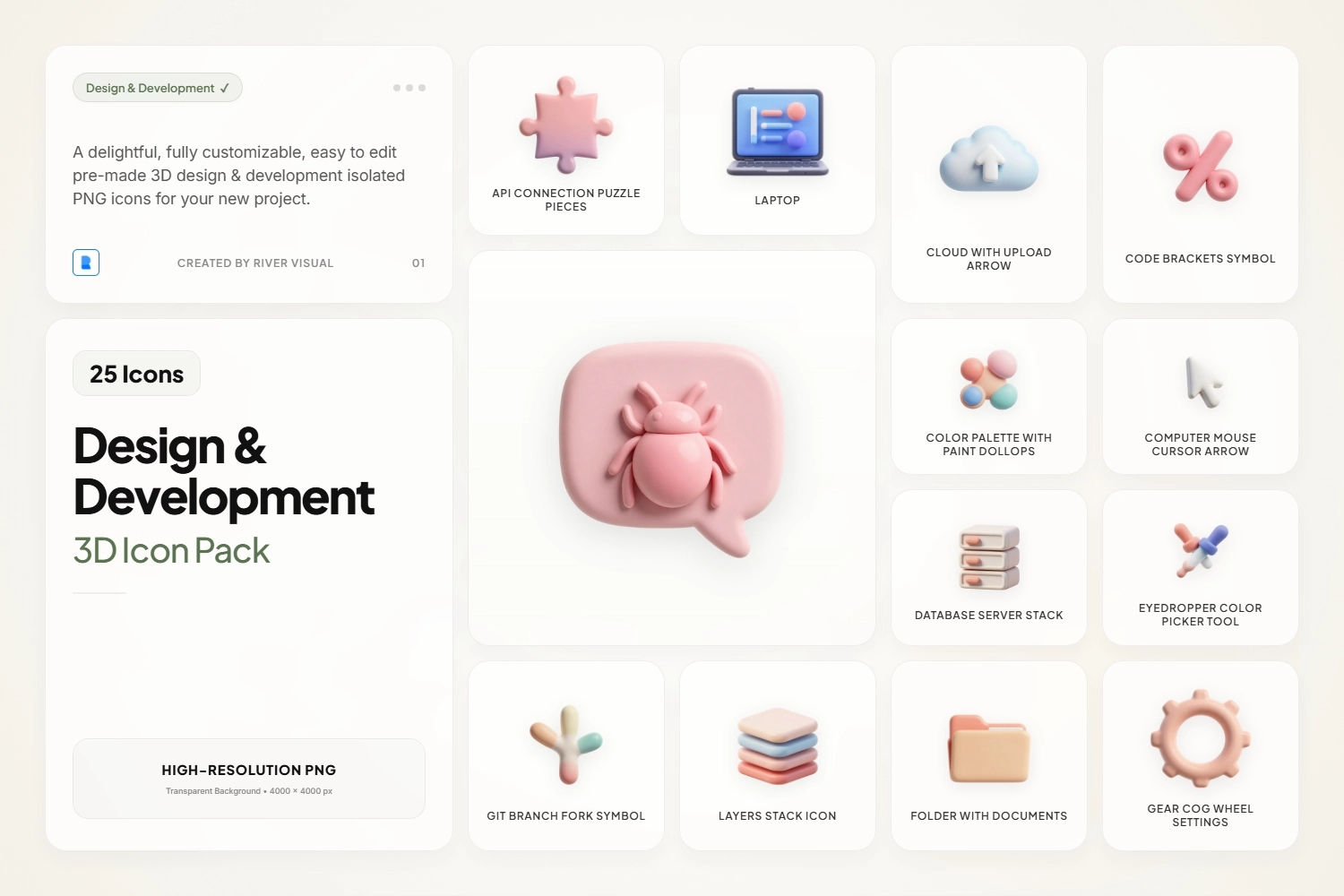 3D Design & Development Icons