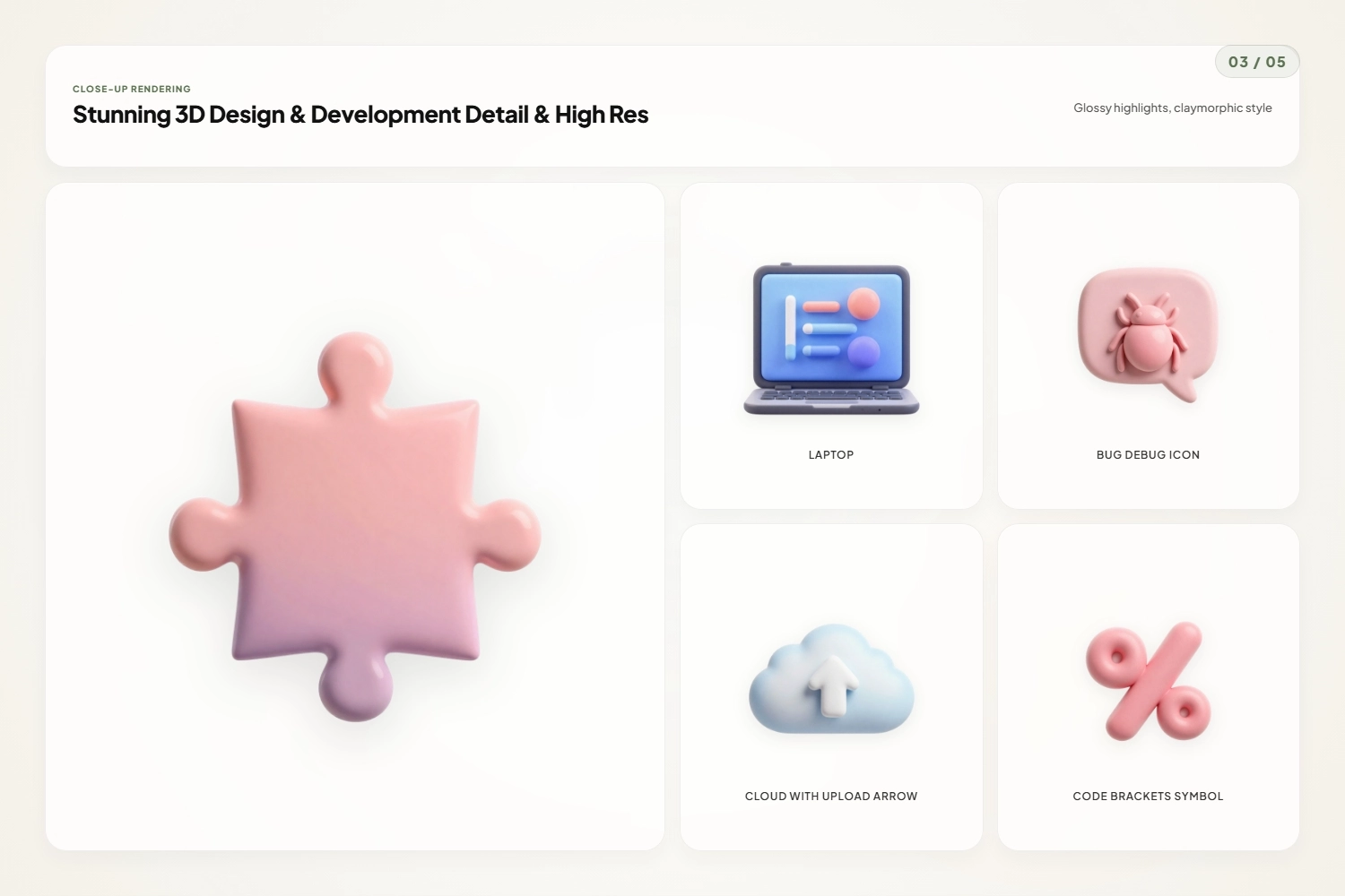 3D Design & Development Icons