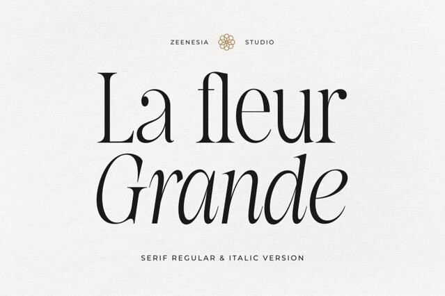 La Fleur Grande – Elegant Serif Font