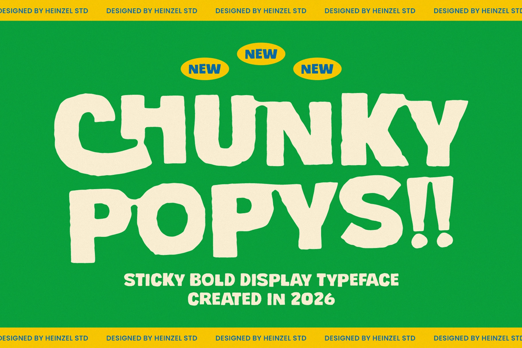 Chunky Popys - Bubble Display Font