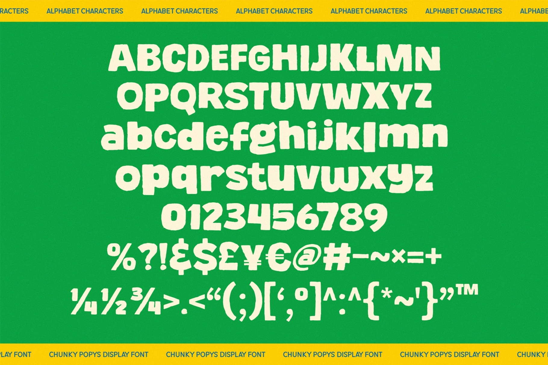 Chunky Popys - Bubble Display Font