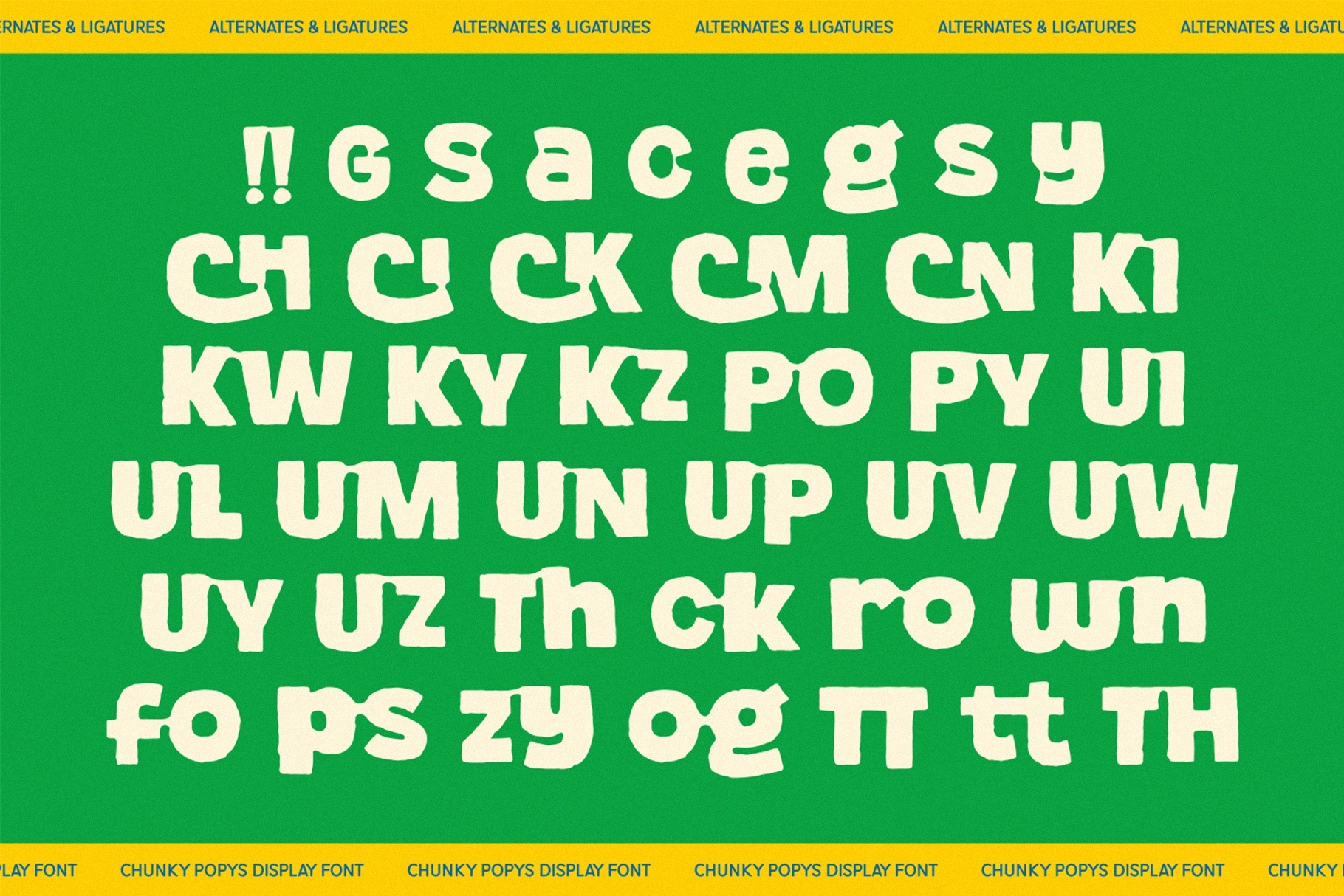 Chunky Popys - Bubble Display Font
