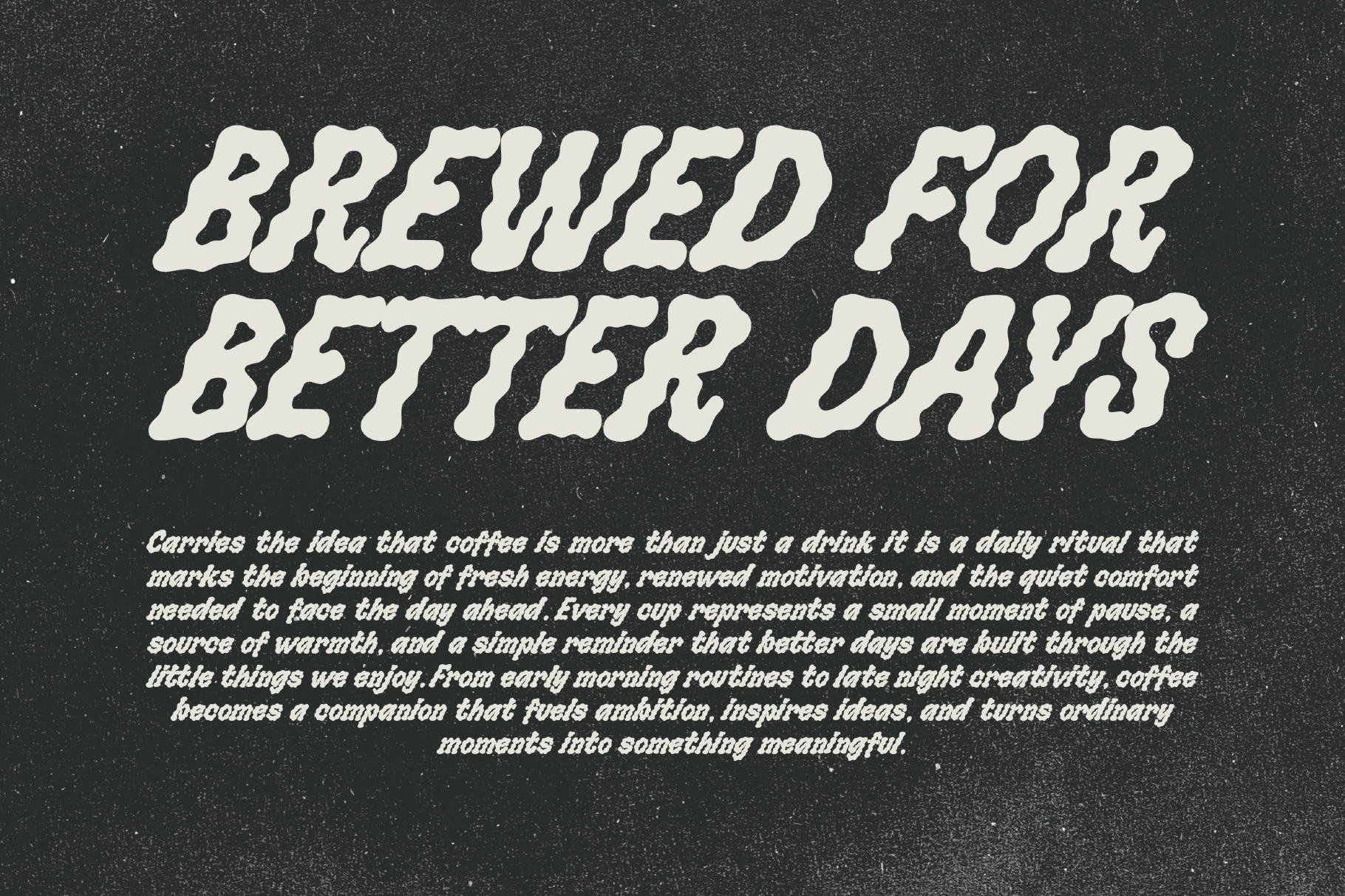 Bloobies –  Distressed Hand Drawn Display Font