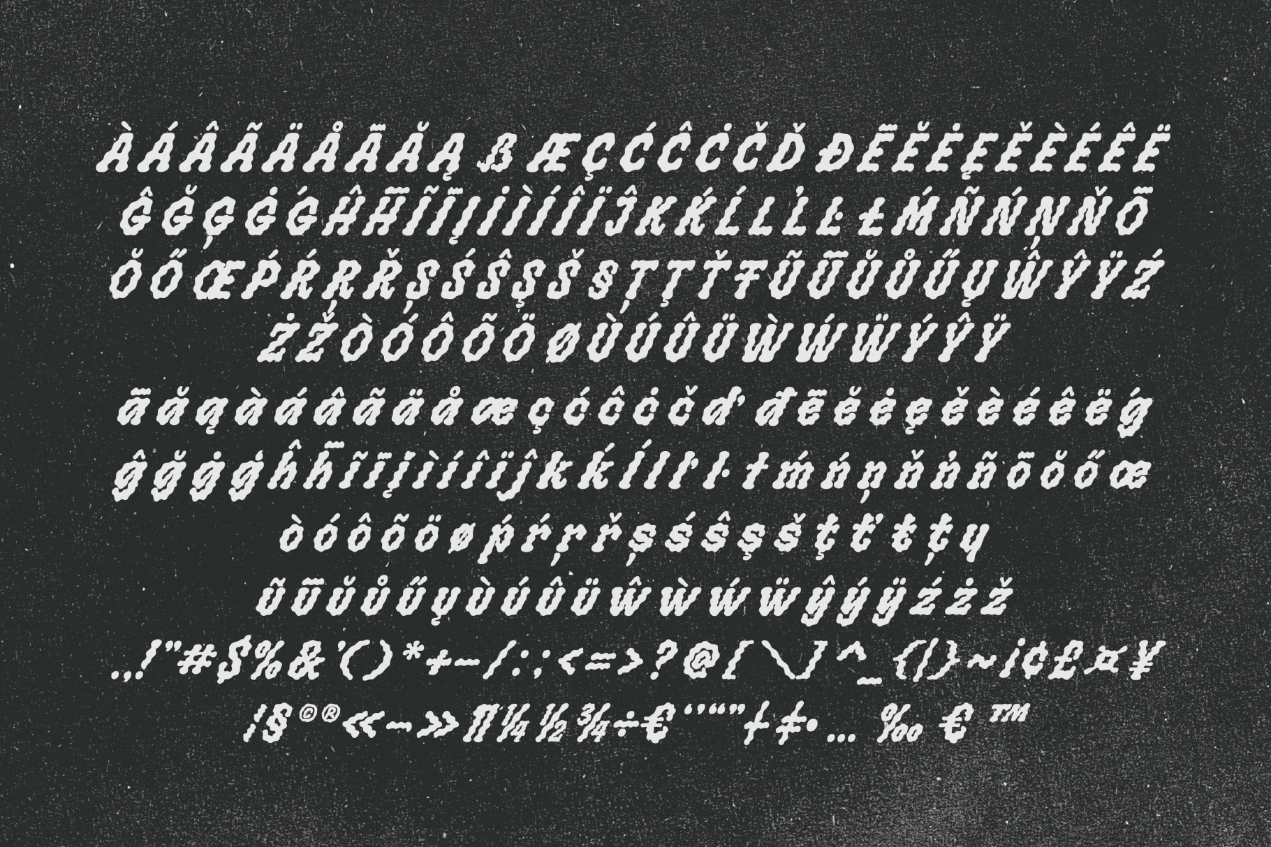 Bloobies –  Distressed Hand Drawn Display Font