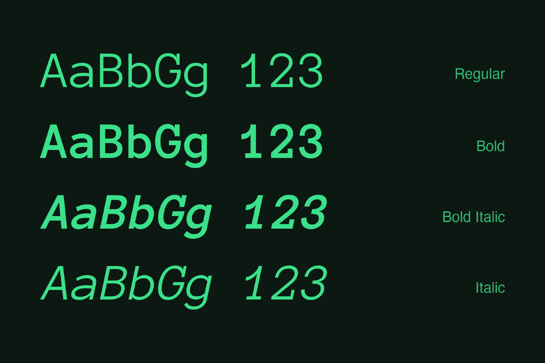 Anonymous Pro Mono Font