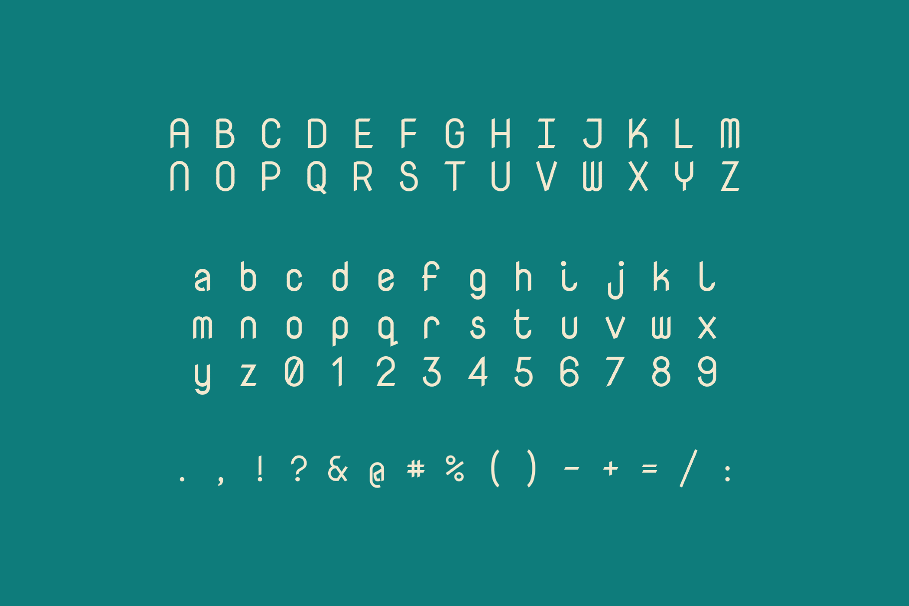 Nova Mono - 1960s Space Font