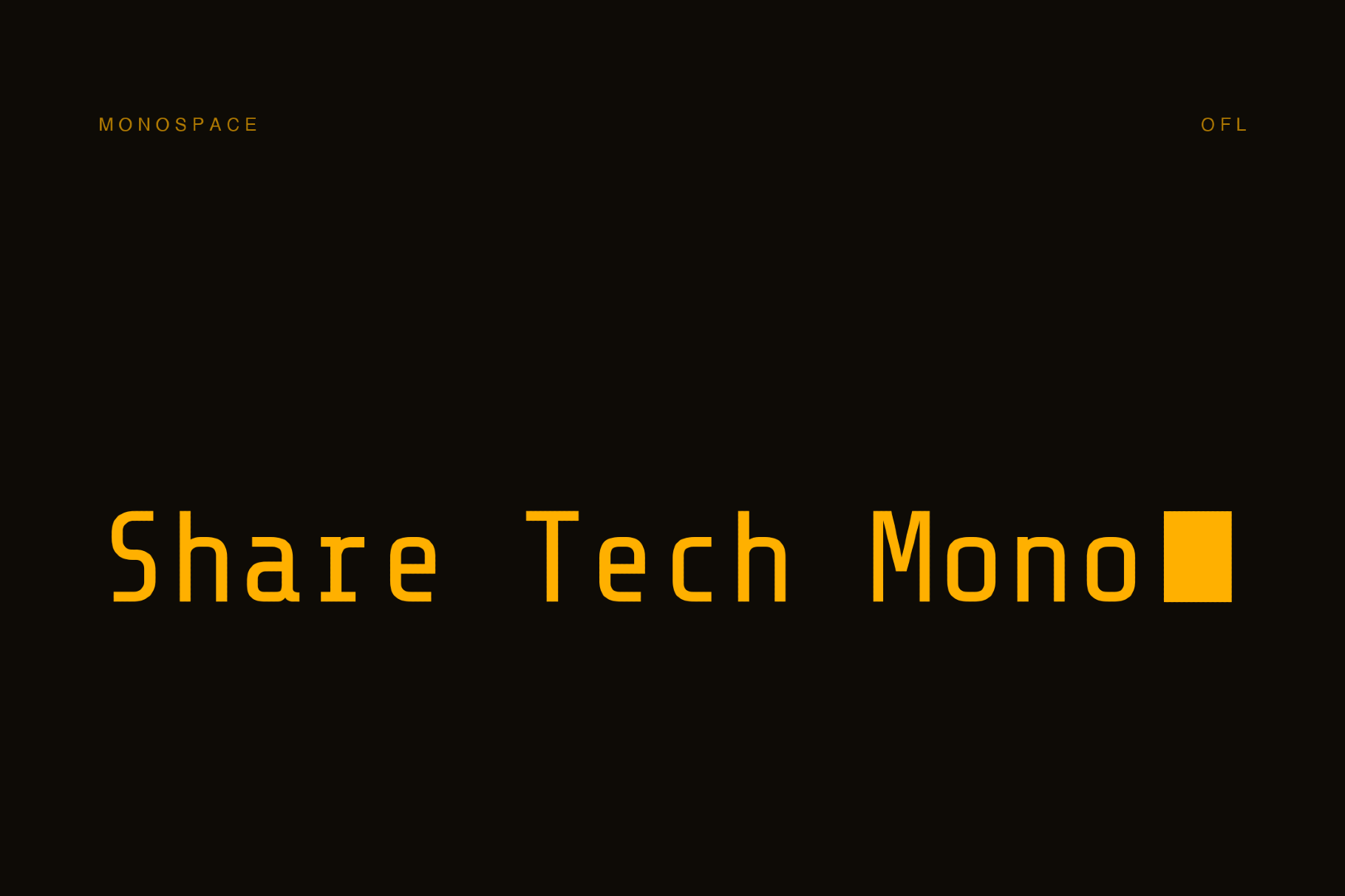 Share Tech Mono - Free Font