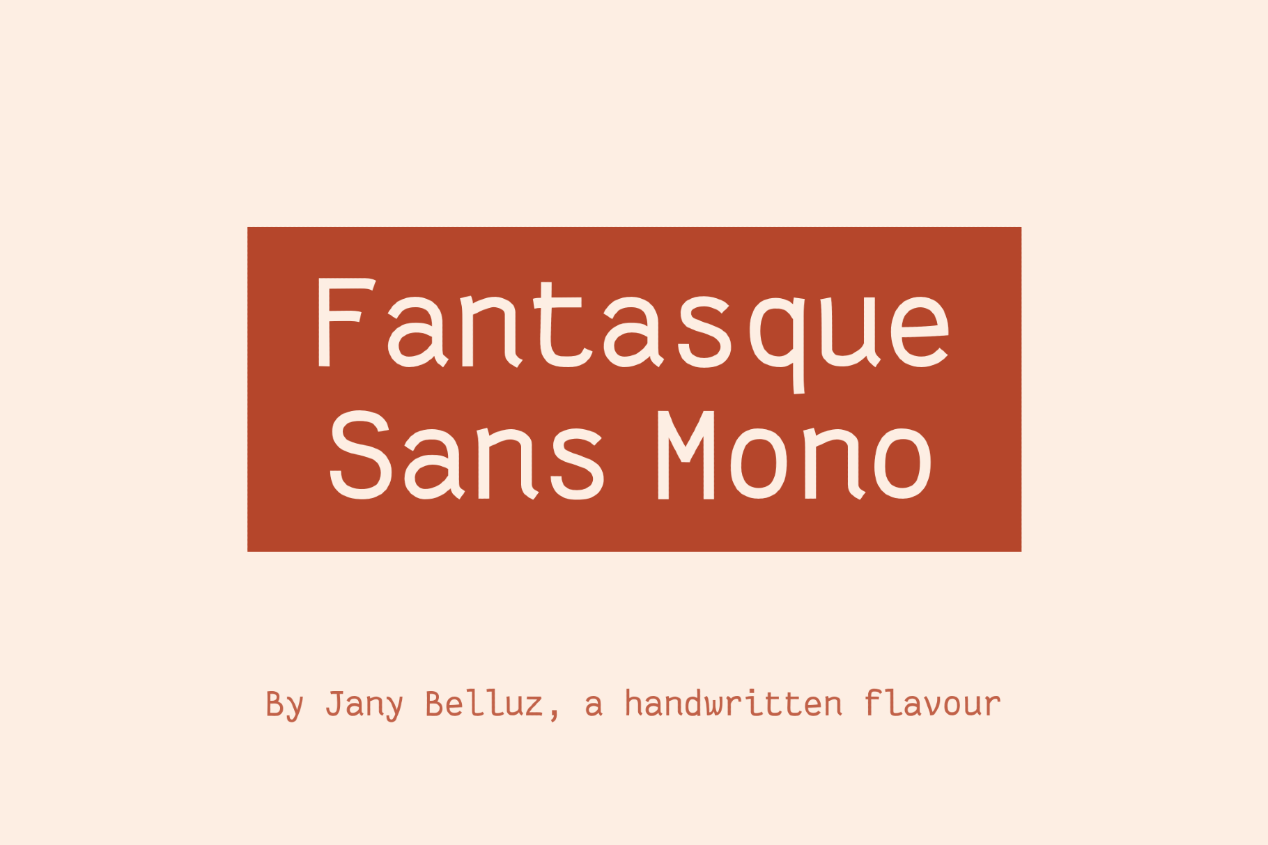 Fantasque Sans Mono Font Family