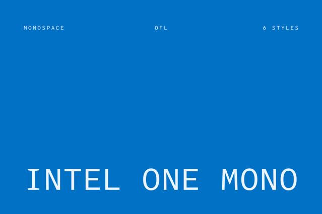 Intel One Mono Font Family