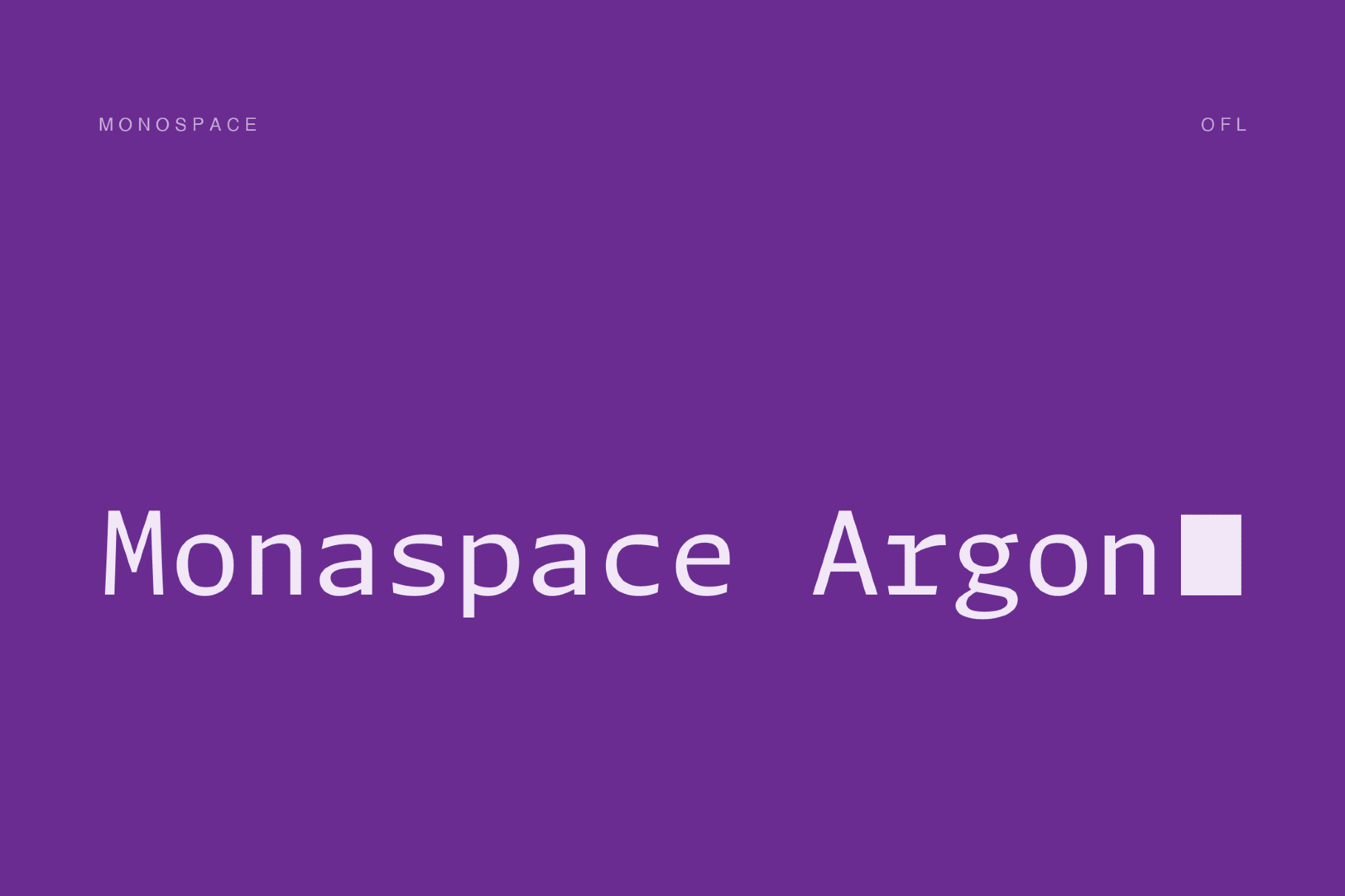 Monaspace Argon - Free Tech Font