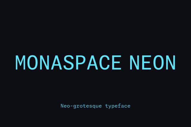 Monaspace Neon Font Family
