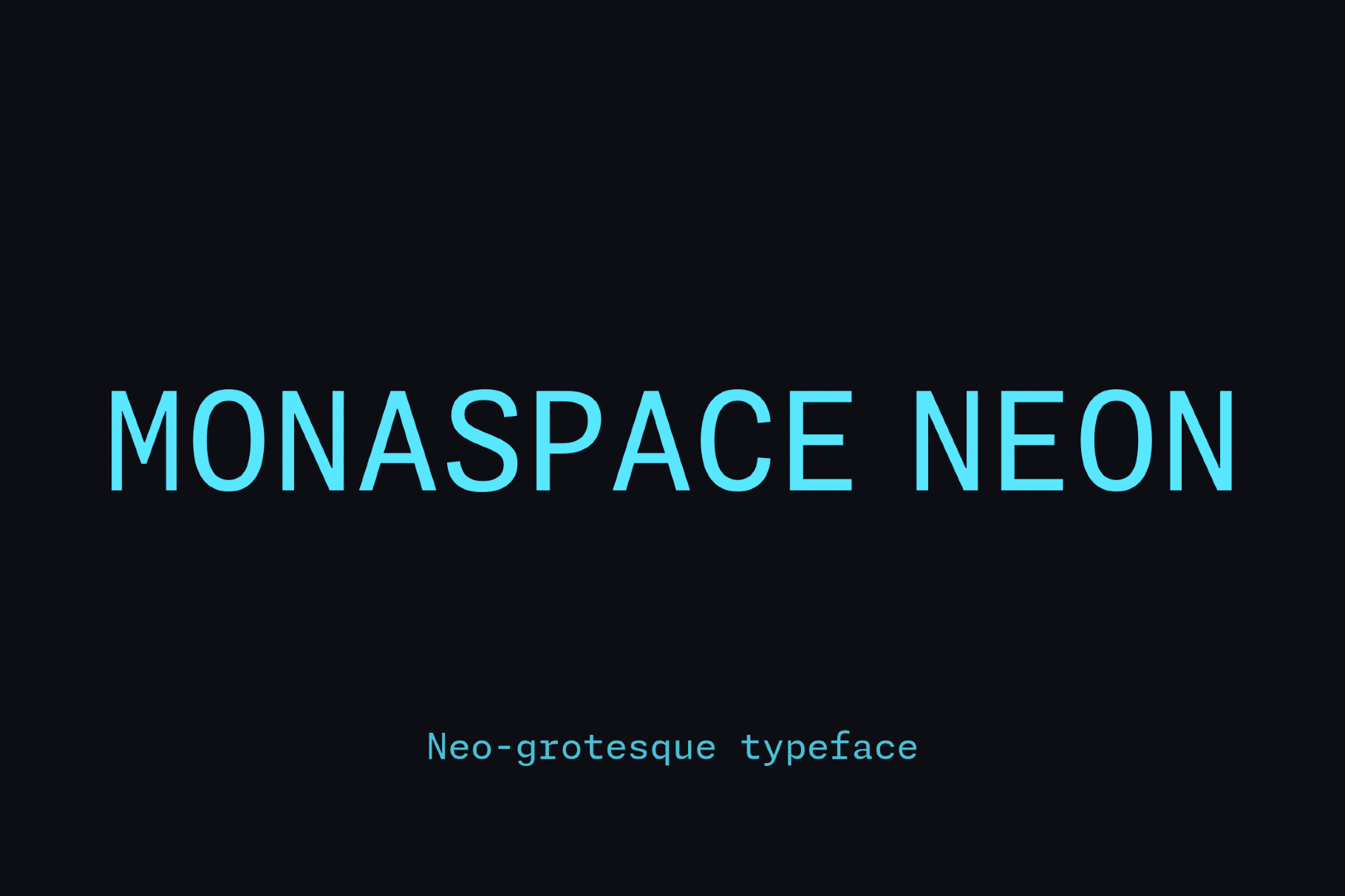 Monaspace Neon Font Family