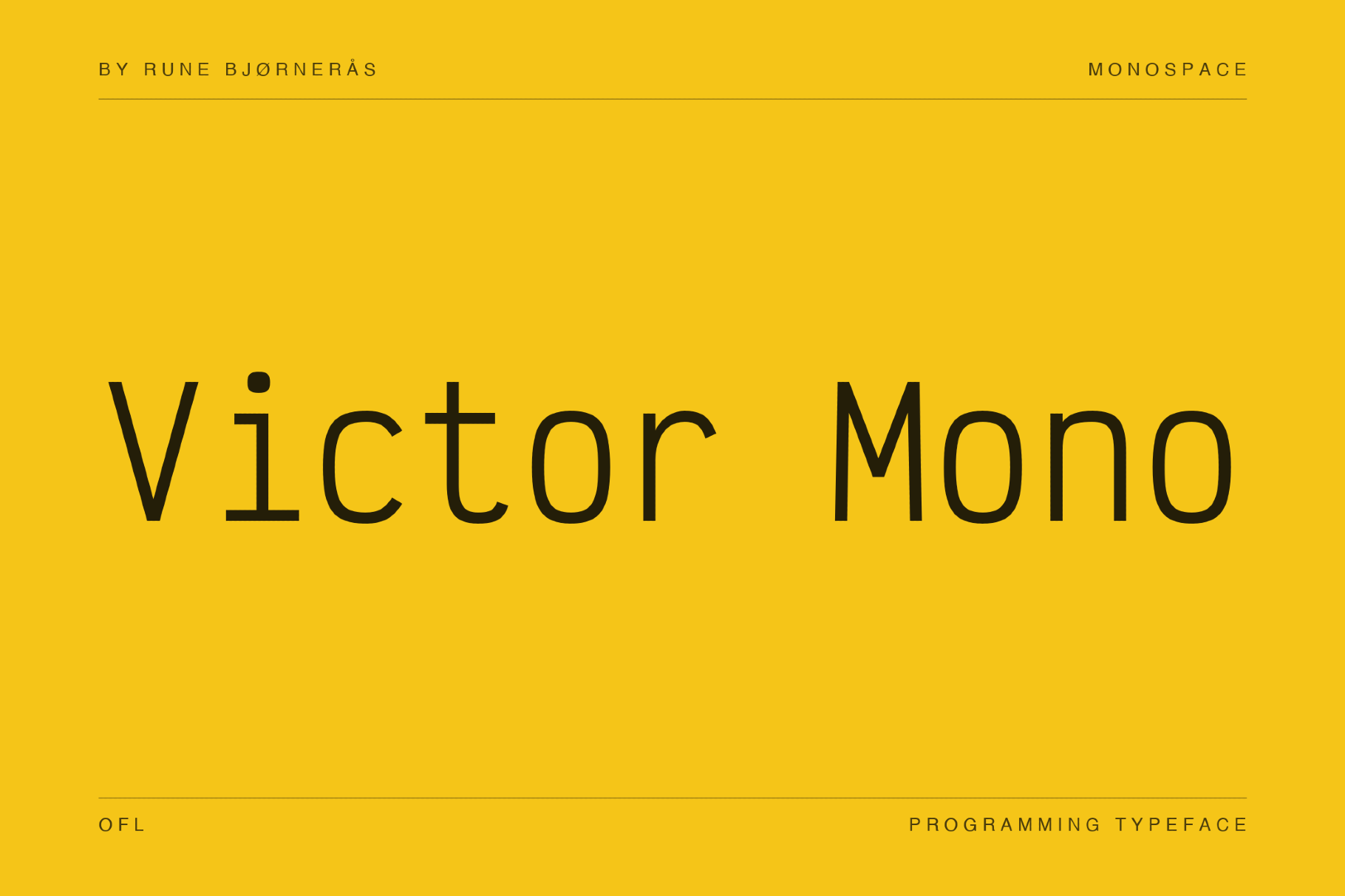 Victor Mono Terminal Font