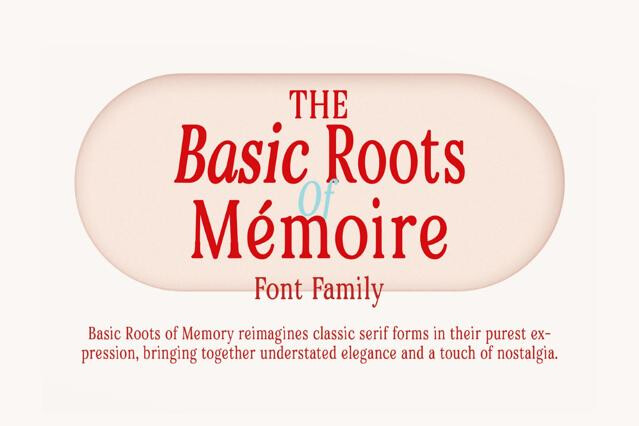 Basic Roots - Elegant Vintage Serif Font Family