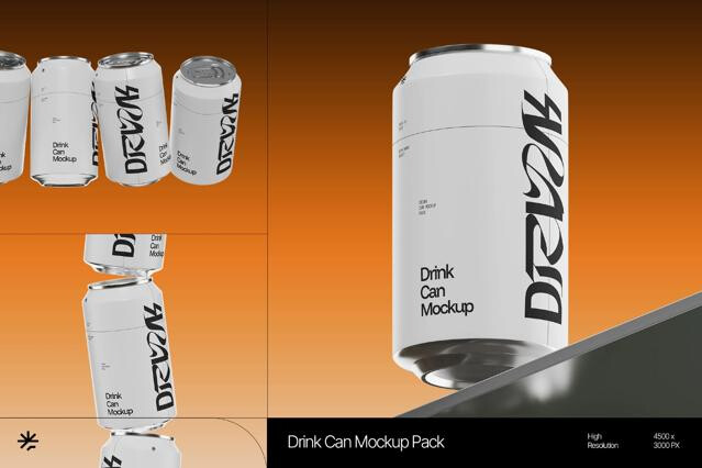 Aluminum Can Mockup Pack