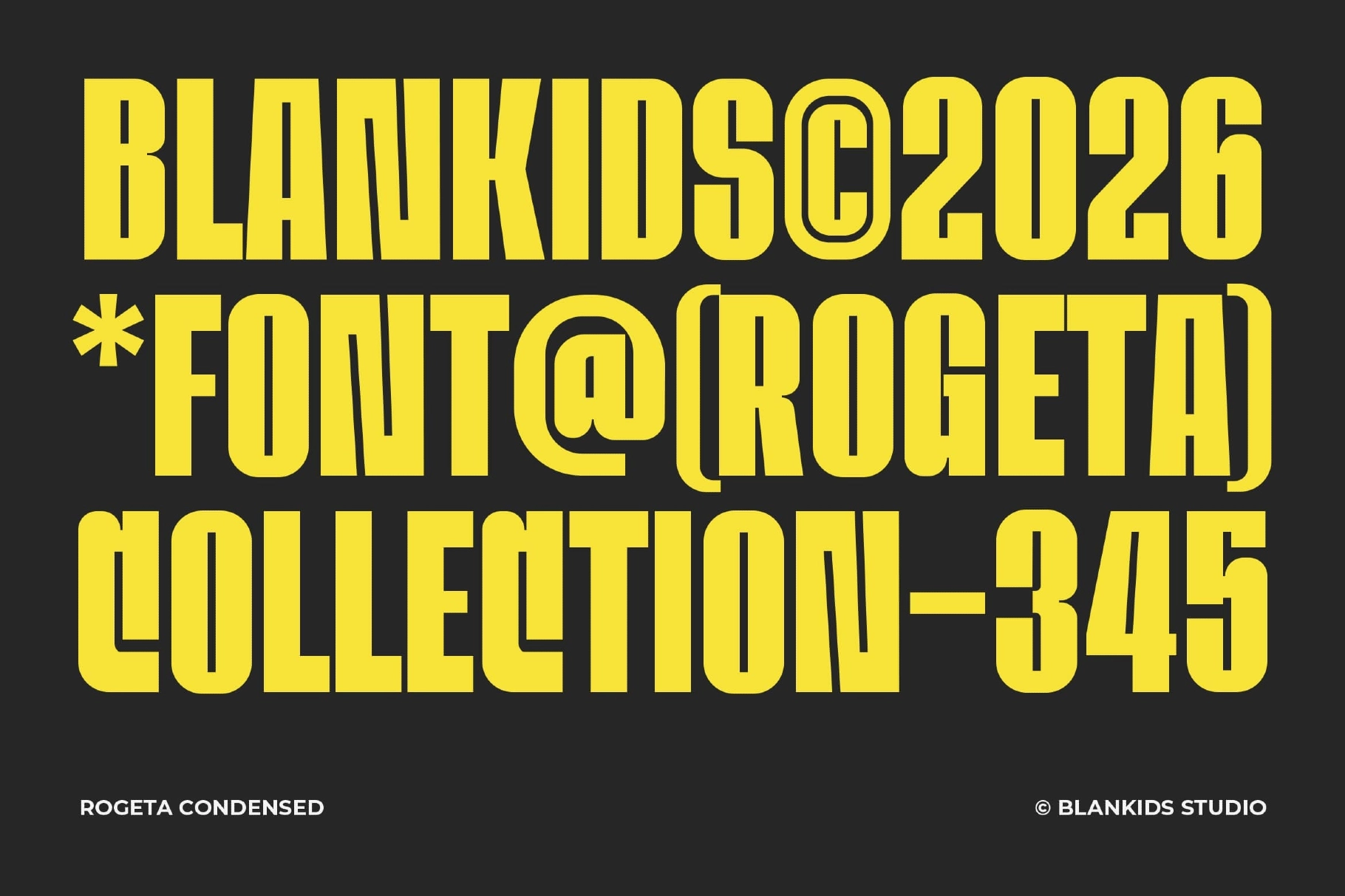 Rogeta - Bold Condensed Display Font