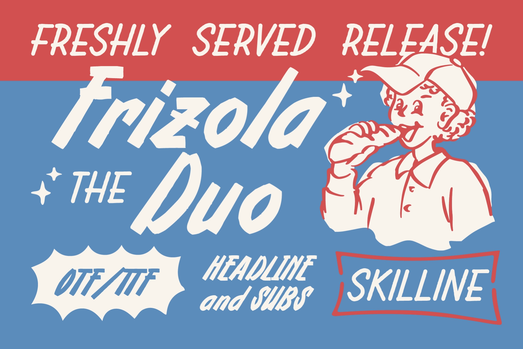 Frizola - Playful Handwritten Duo Font