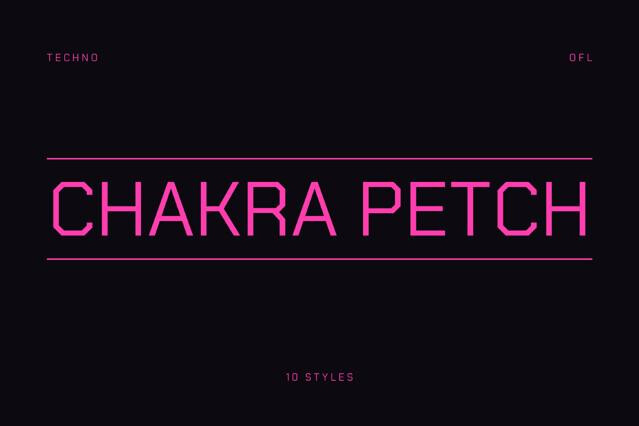 Chakra Petch - Techno Sans Family