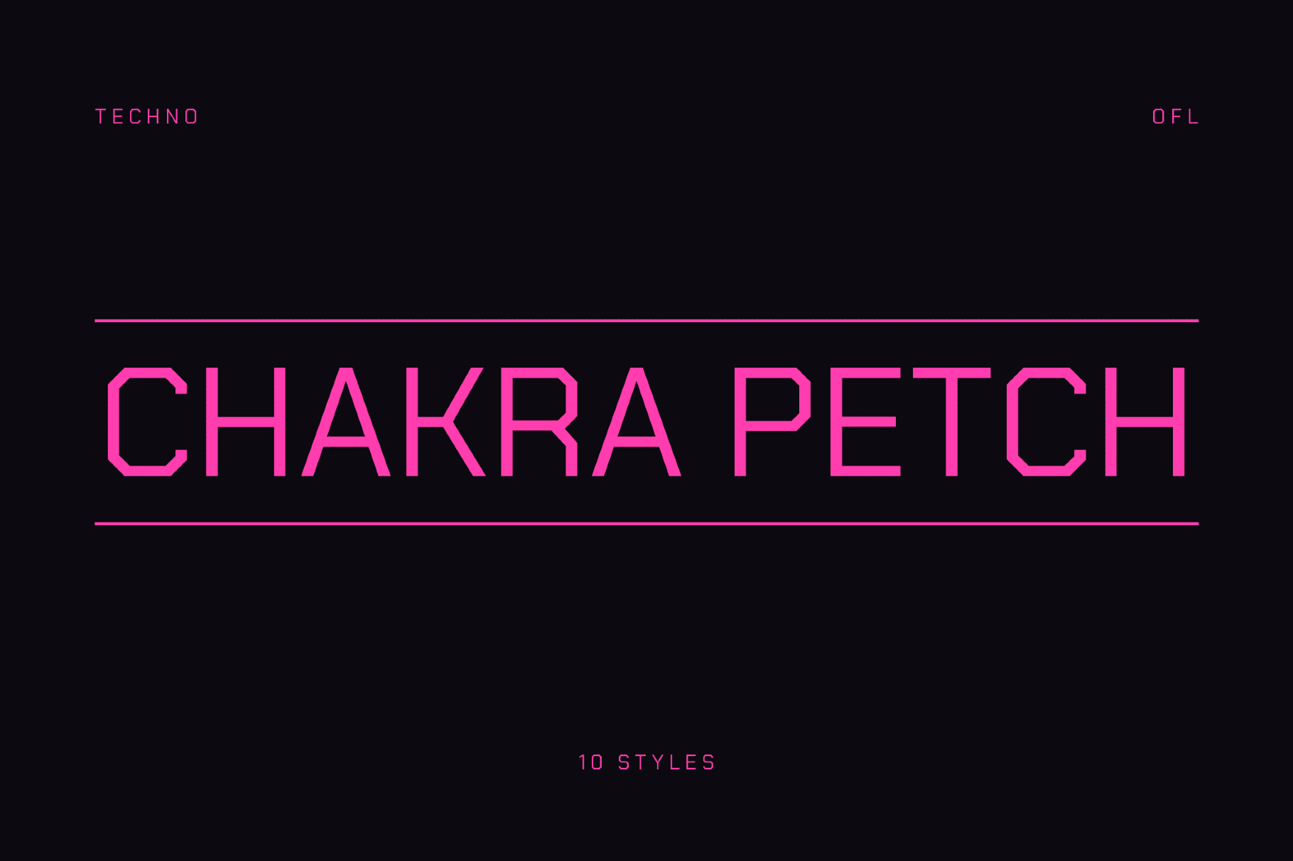 Chakra Petch - Techno Sans Family
