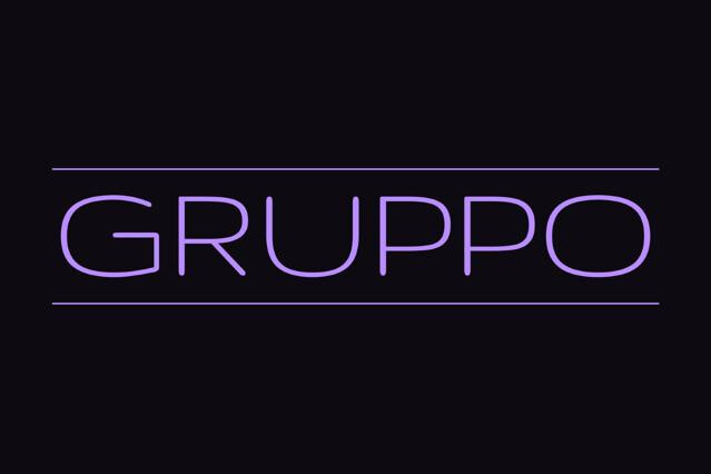 Gruppo - 1970s Futuristic Font