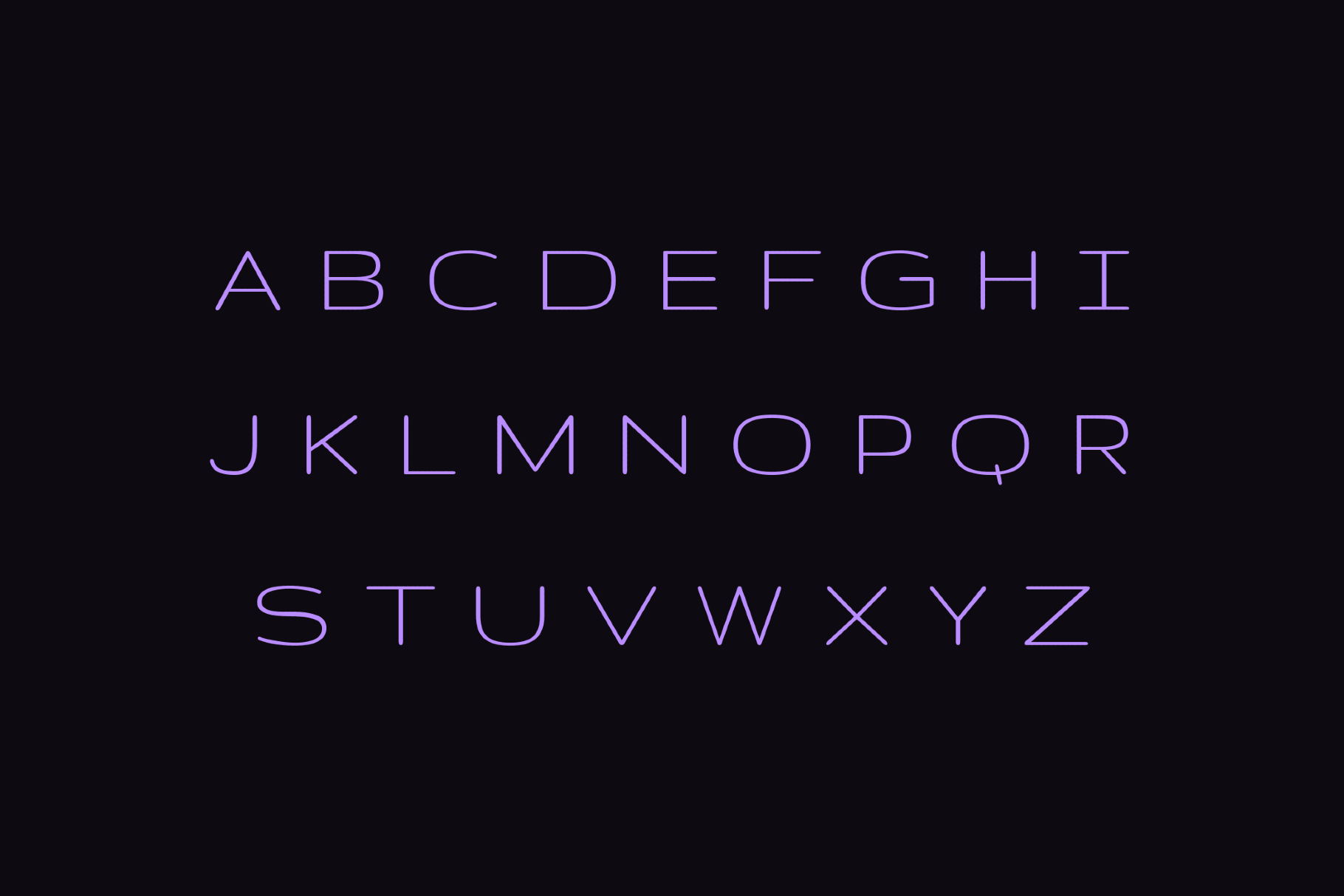 Gruppo - 1970s Futuristic Font
