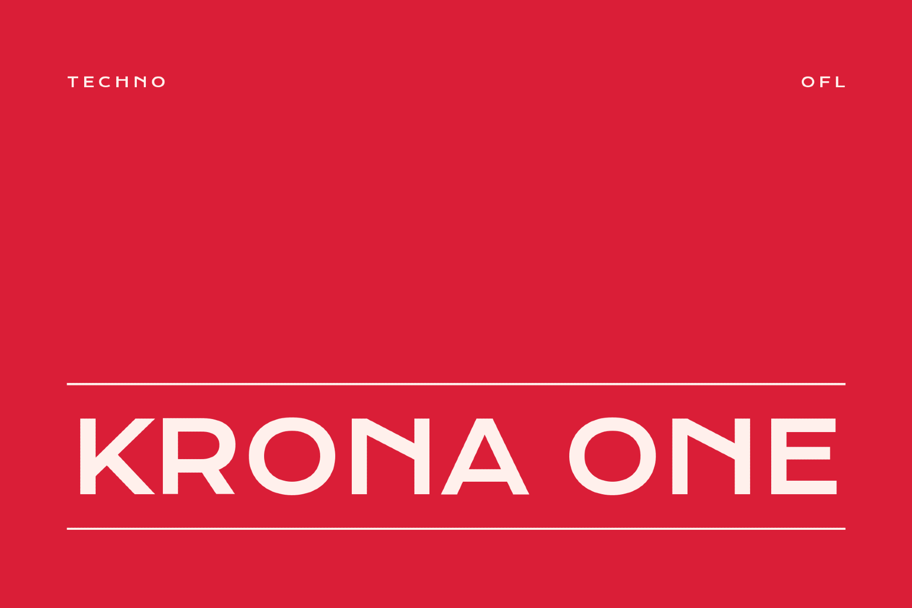Krona One - Retro Space Font
