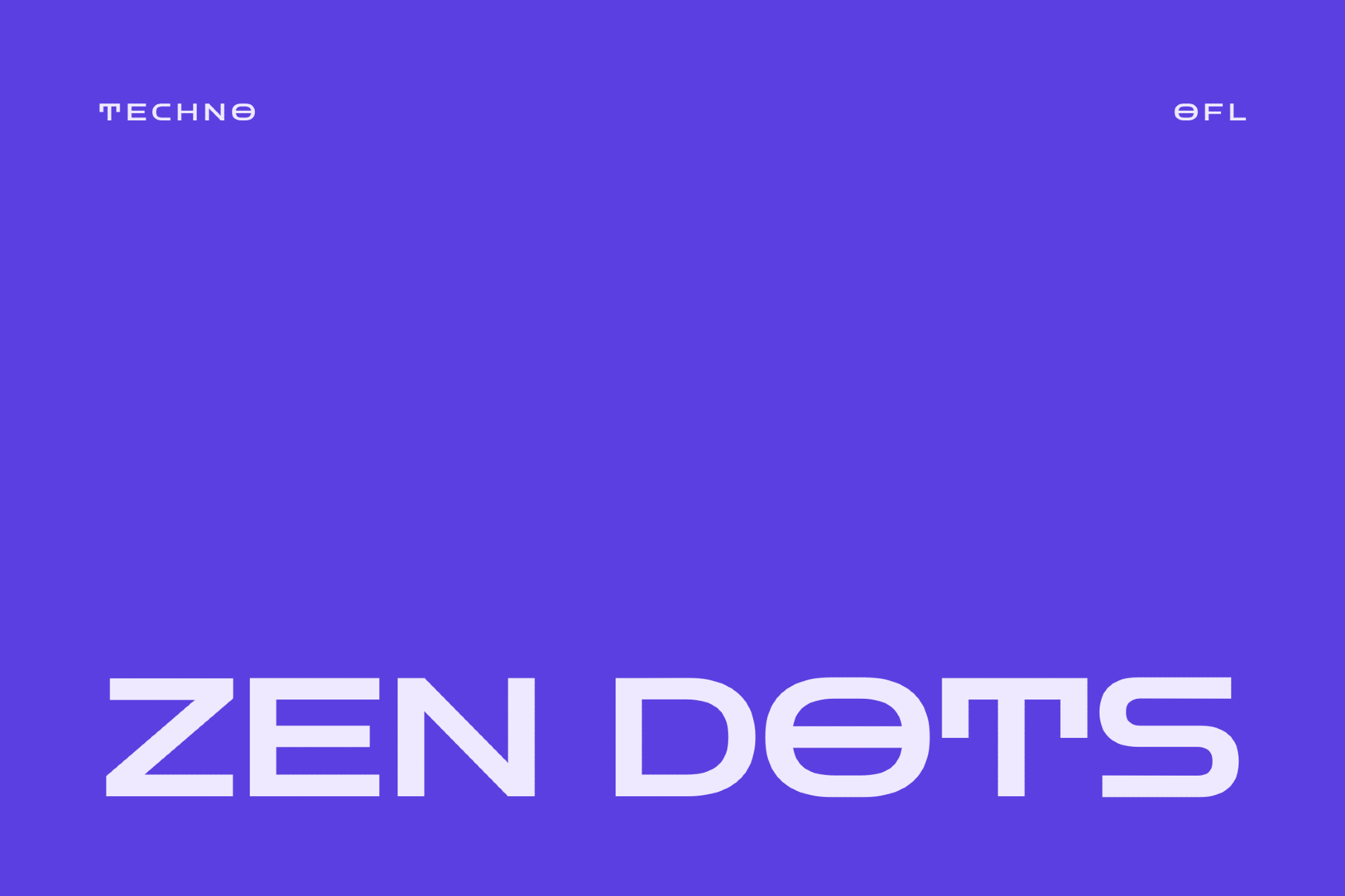 Zen Dots - Retro Futuristic Font