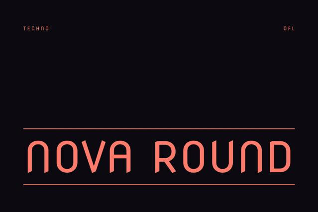 Nova Round Tech Font