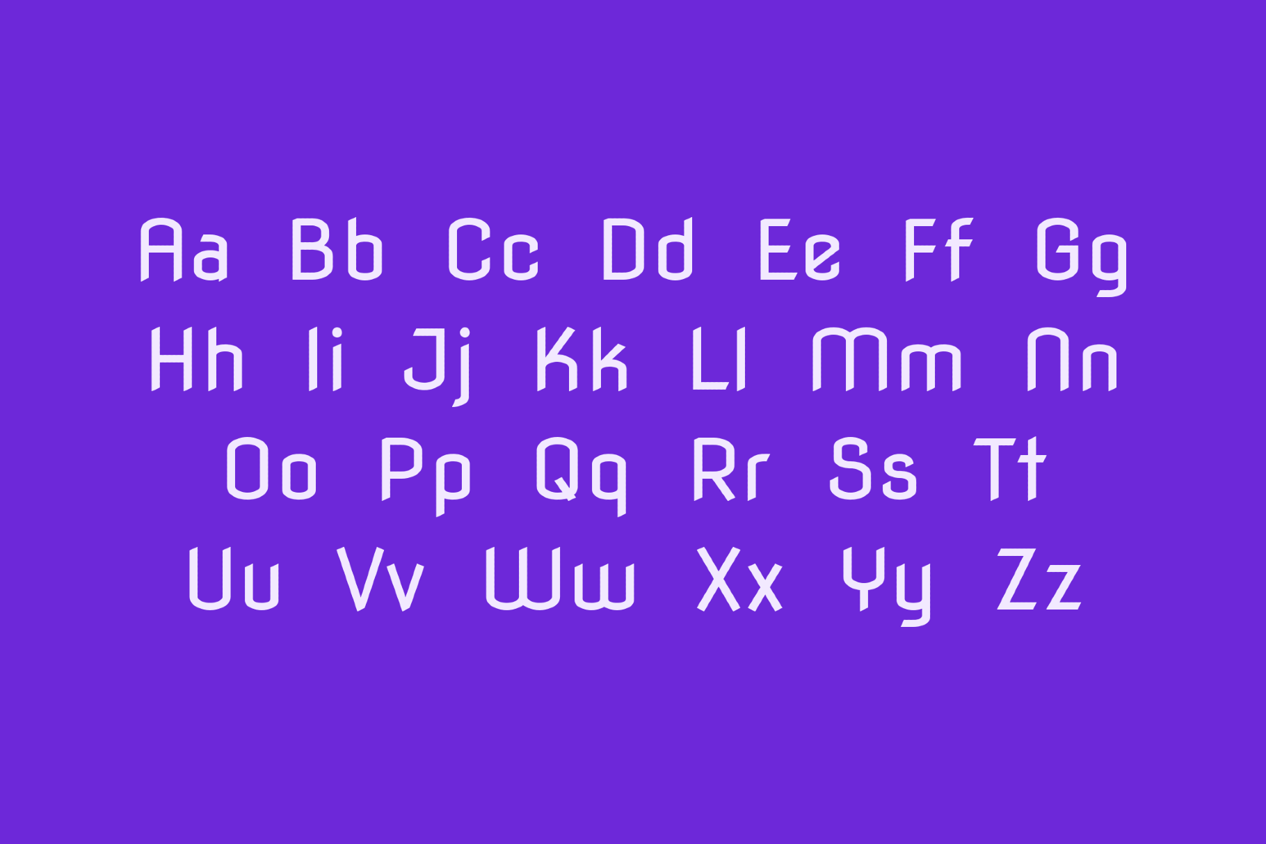Nova Flat Techno Font