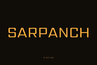 Sarpanch - Industrial Font Family