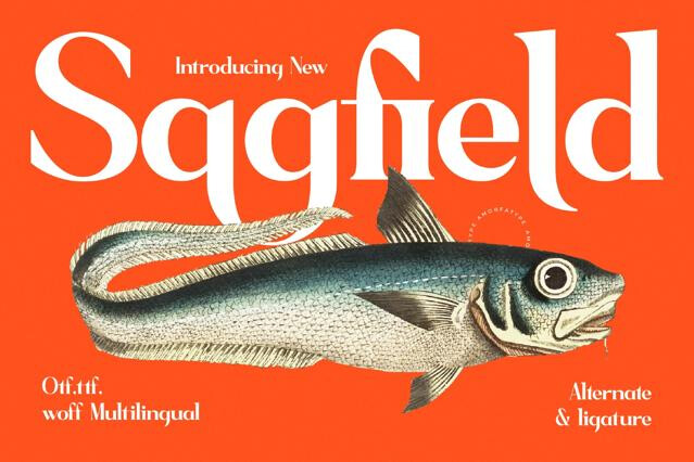 Sagfield - High-Contrast Display Serif Font