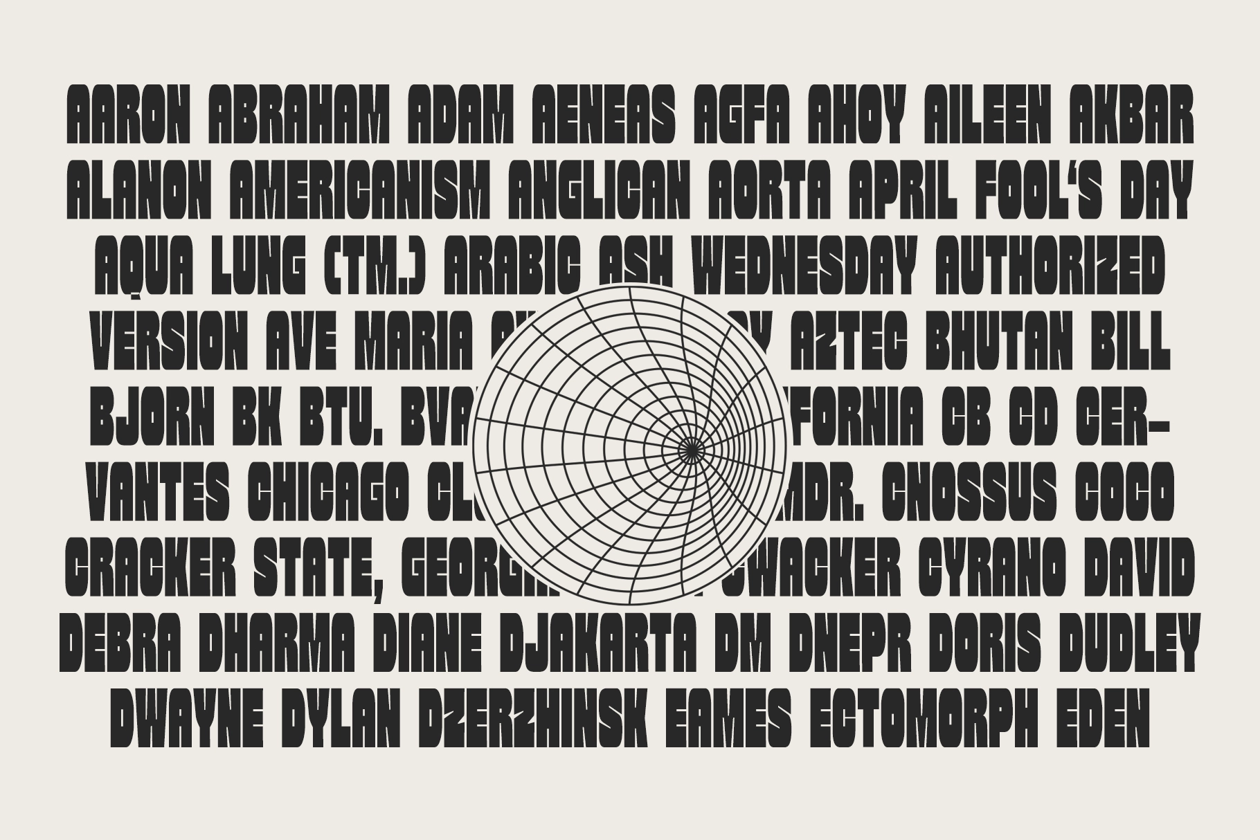 Ramosha - Bold Condensed Display Font